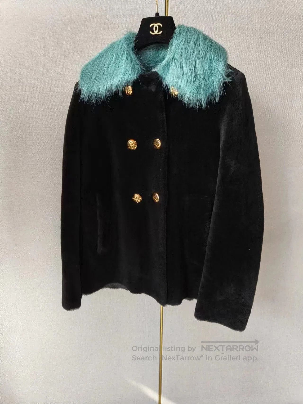 Miu Miu Miu Miu Fur & Leather Coat. Size M / US 6-8 / IT 42-44 - 1 Thumbnail