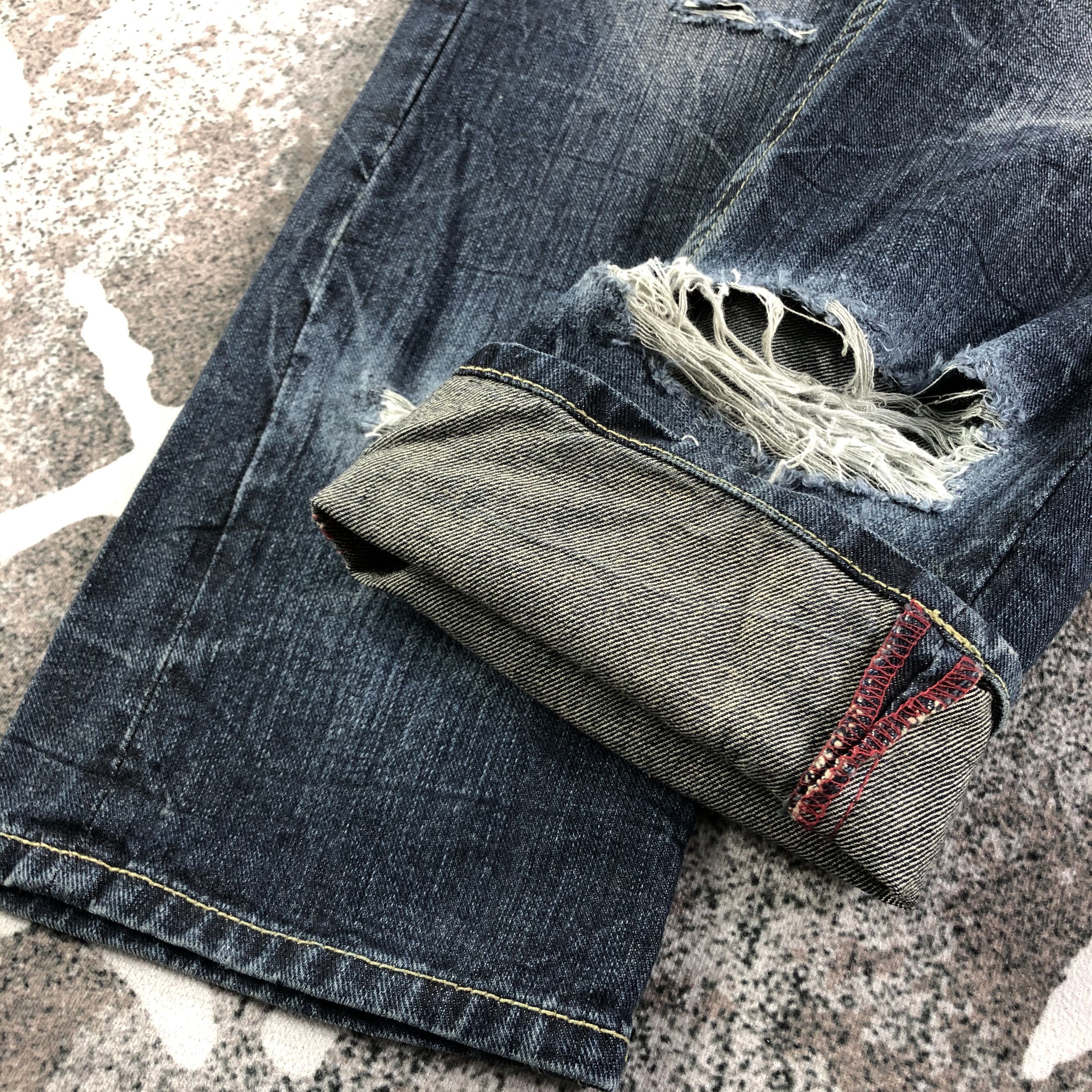 Japanese Brand Japanese Brand Jeans Patchwork Distressed Denim KJ1738 Size US 30 / EU 46 - 6 Thumbnail