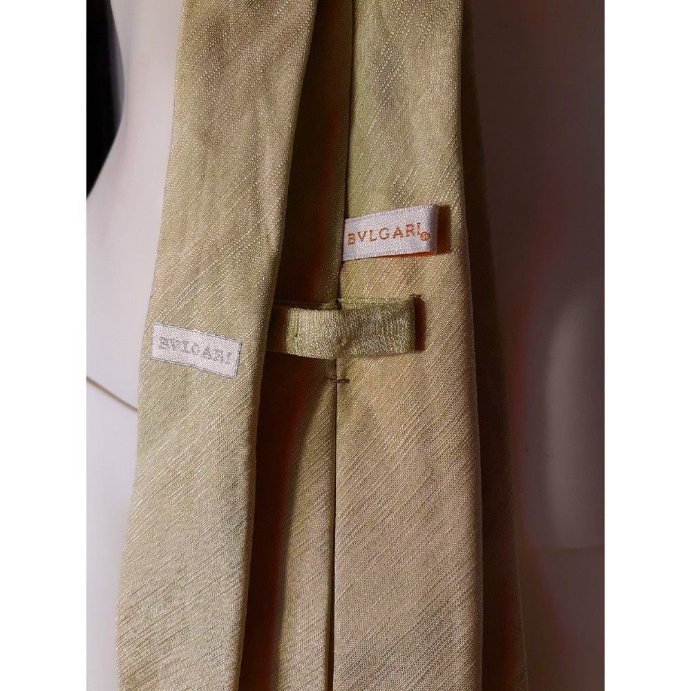 Bvlgari Bvlgari bulgari green mens tie designer formal luxury Size ONE SIZE - 3 Thumbnail