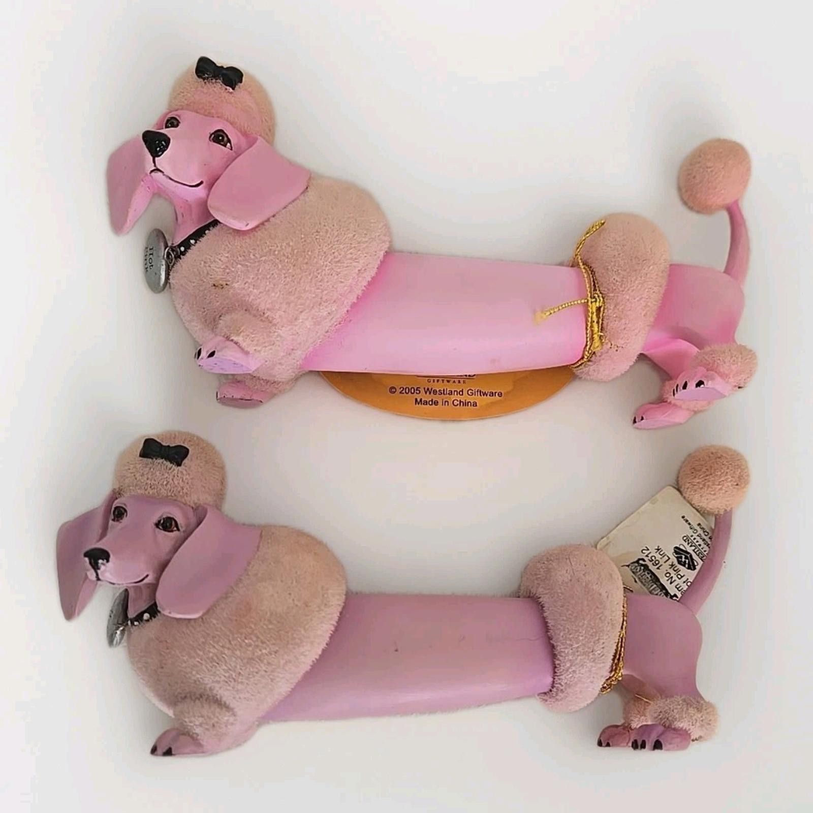 Other Westland Hot Diggity Dog 2005 Pink Link Poodles Dachshund Size ONE SIZE - 1 Thumbnail