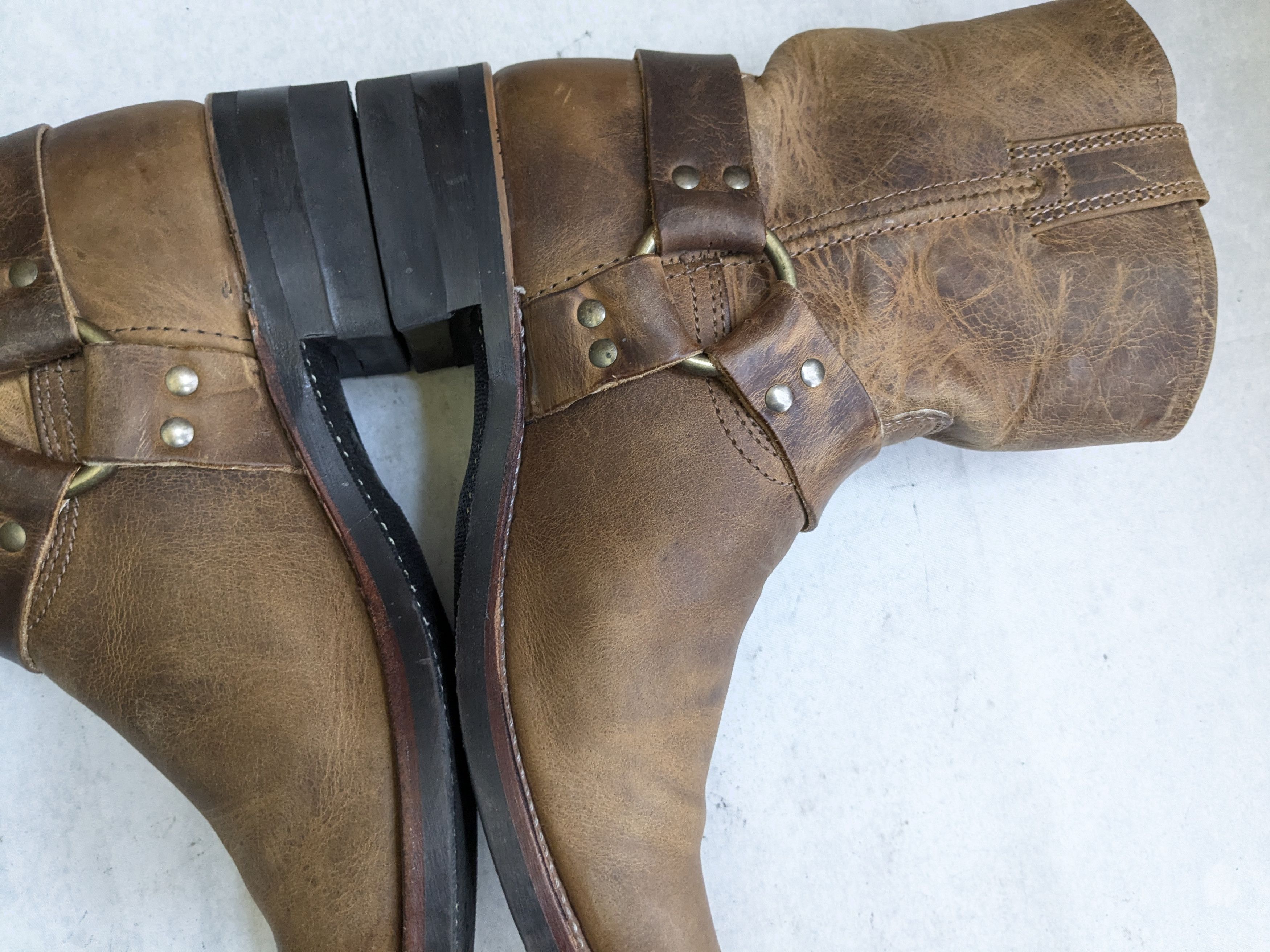 Frye Frye Harness Boots Brown 10.5 M Leather Size US 10.5 / EU 43-44 - 17 Thumbnail