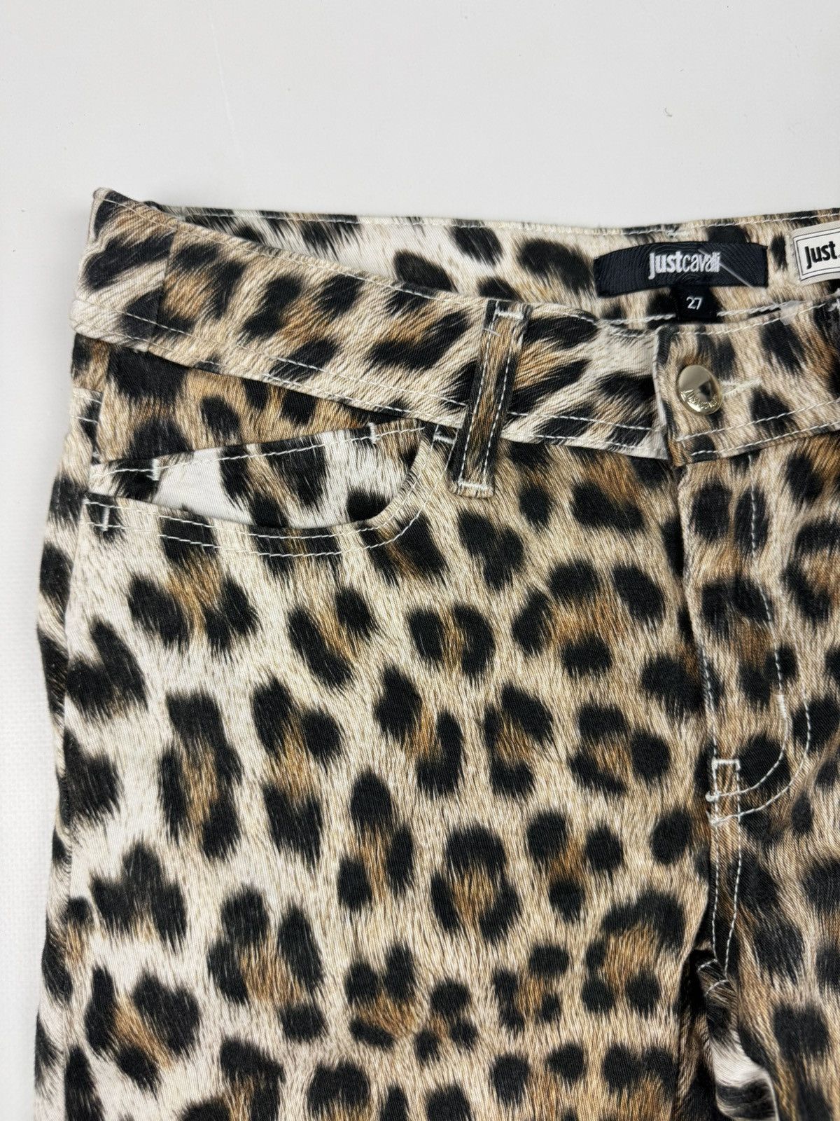Just Cavalli Just Cavalli Leopard Skinny Skin Leg Pants Size 27" / US 4 / IT 40 - 6 Thumbnail