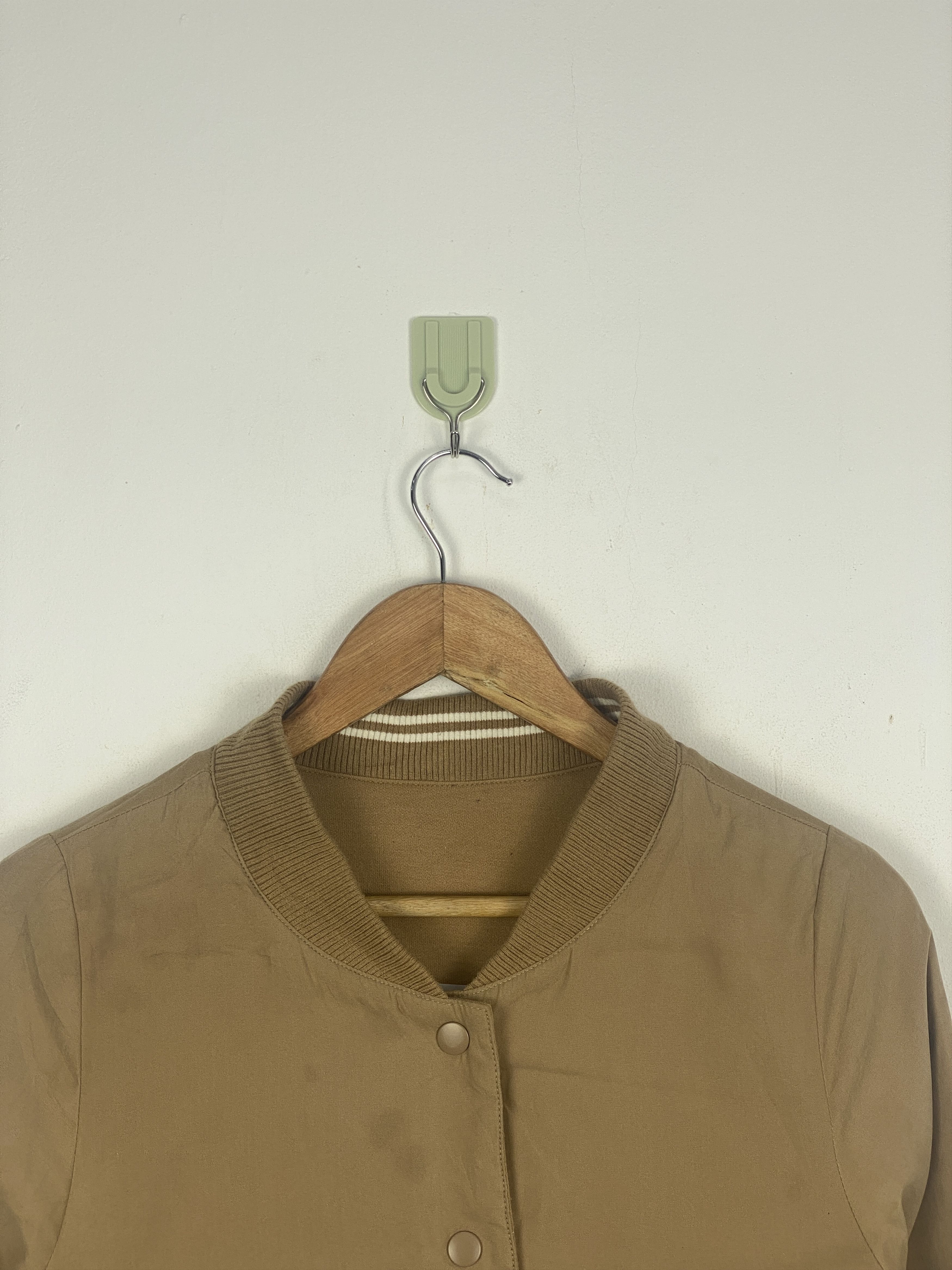 Olive Vintage Olive Reversible Button Up Bomber Varsity Jacket Size US M / EU 48-50 / 2 - 7 Thumbnail