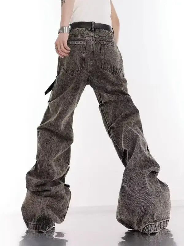 Japanese Brand Vtg Micro Flared Denim Pants Bootcuts Vintage street jeans Size US 32 / EU 48 - 3 Thumbnail
