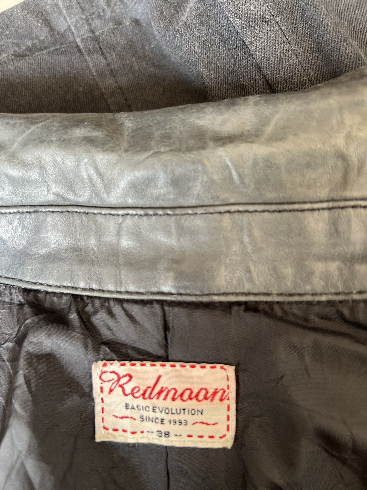 Redmoon Red Moon Japan Hybrid Leather Waxed Coat Jacket Size US S / EU 44-46 / 1 - 22 Thumbnail