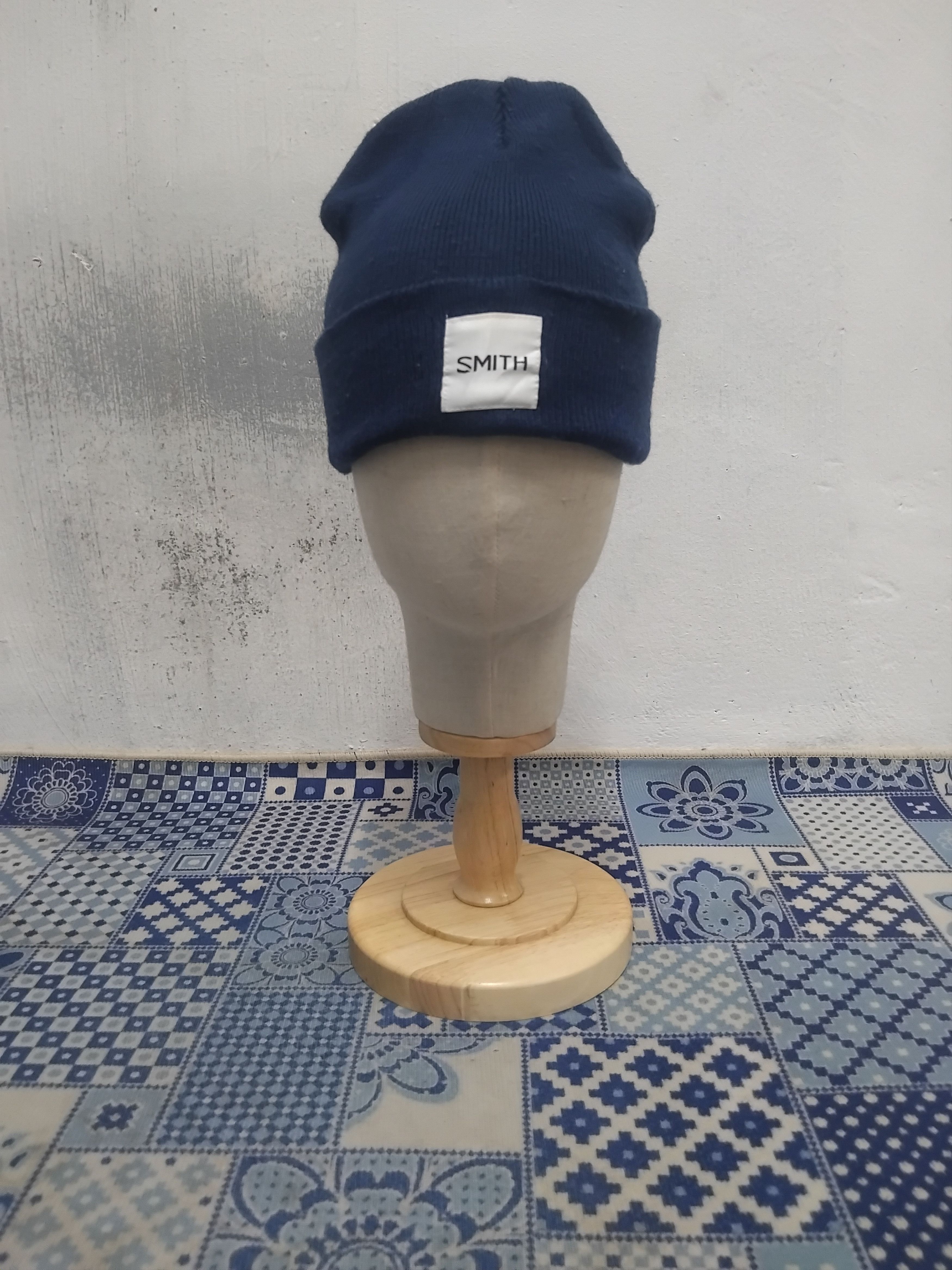 Japanese Brand Smith blue colour streetwear beanie Size ONE SIZE - 1 Thumbnail