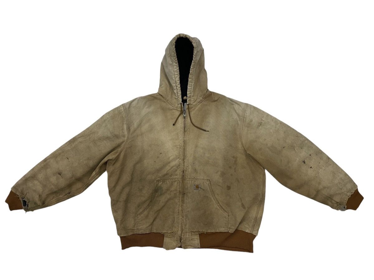 Carhartt × Vintage Vintage Carhartt crazy distressed and dirty workwear jacket Size US XXL / EU 58 / 5 - 1 Thumbnail