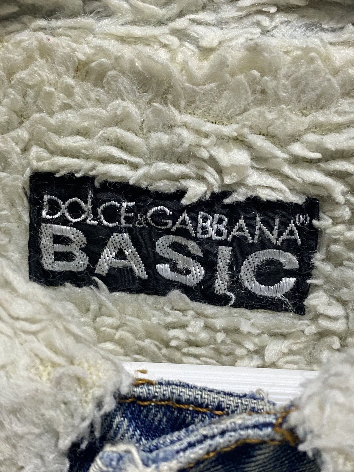 Dolce & Gabbana Vtg Dolce & Gabbana Denim Lining Sherpa Jacket Distressed Size US M / EU 48-50 / 2 - 11 Thumbnail