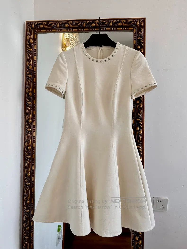Valentino Valentino Rhinestone wool dress Size S / US 4 / IT 40 - 1 Thumbnail