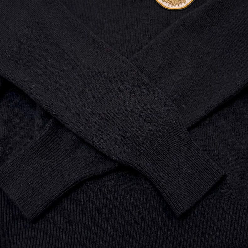 Louis Vuitton Louis Vuitton Cashmere 24ss Black Chain Badge Sweater Size US L / EU 52-54 / 3 - 6 Thumbnail