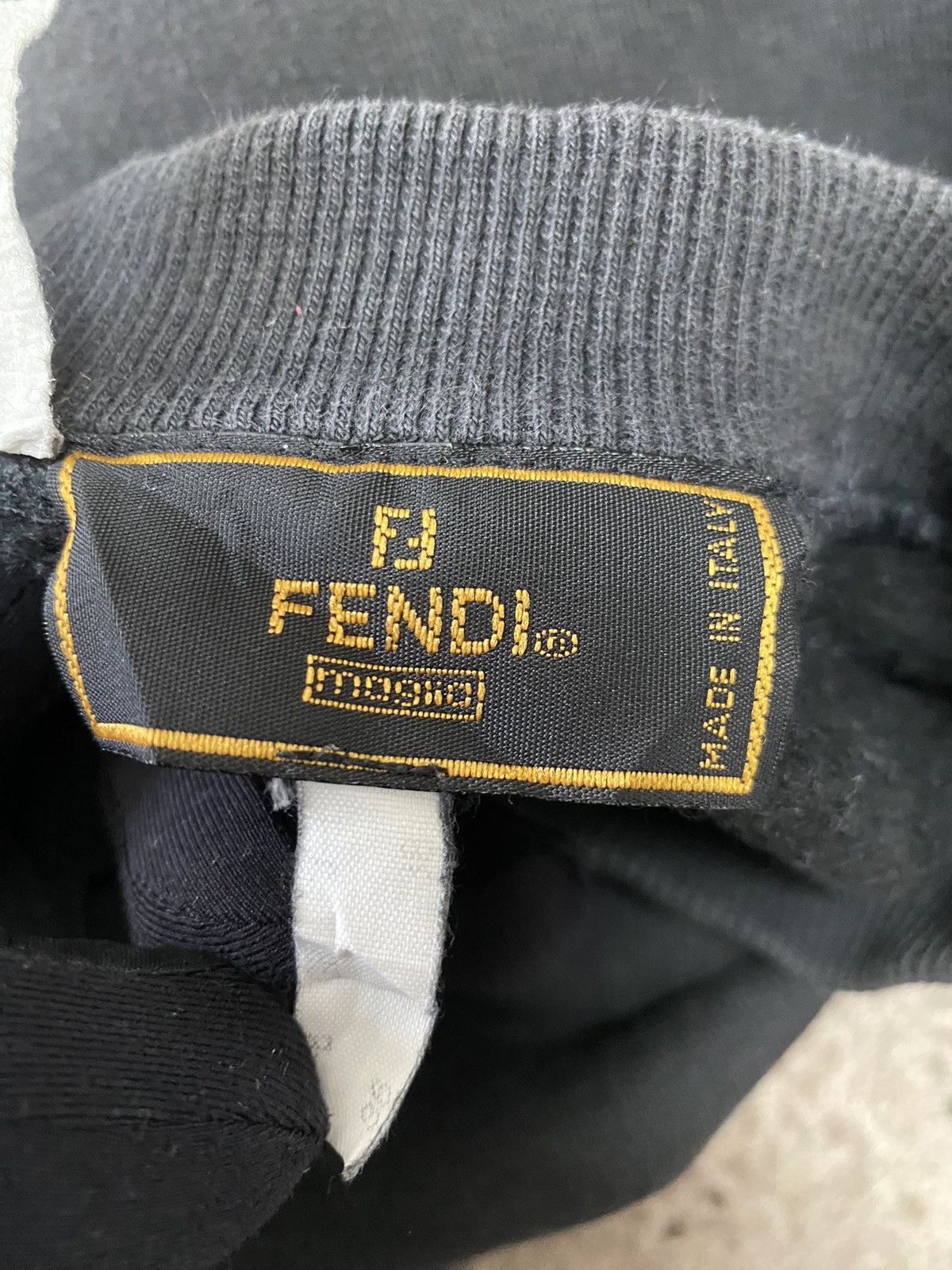 Vintage Fendi black cotton blend sweatshirt