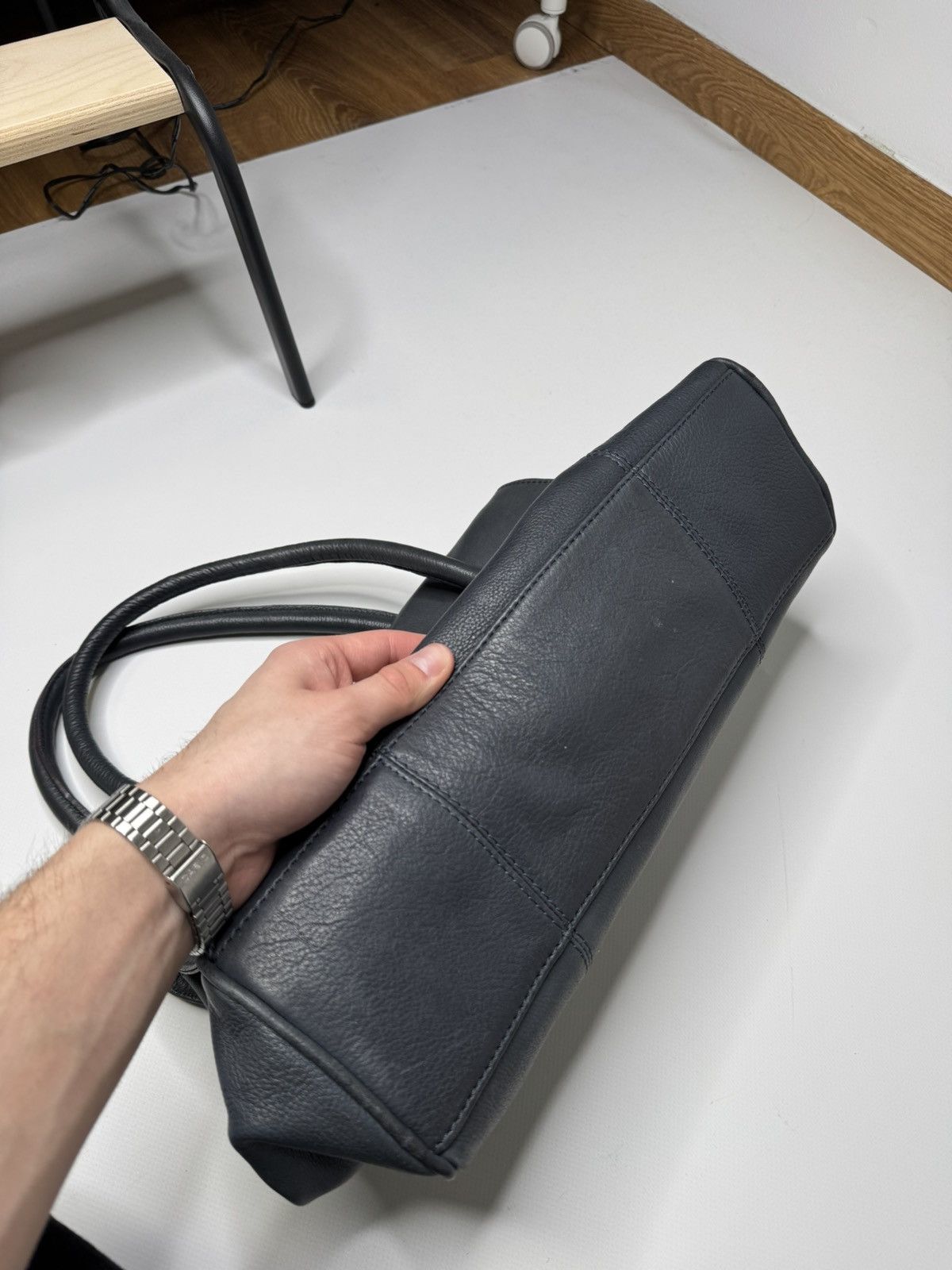 Vintage Vintage Leather bag avant garde if6was9 lgb birkin vibe 00s Size ONE SIZE - 6 Thumbnail