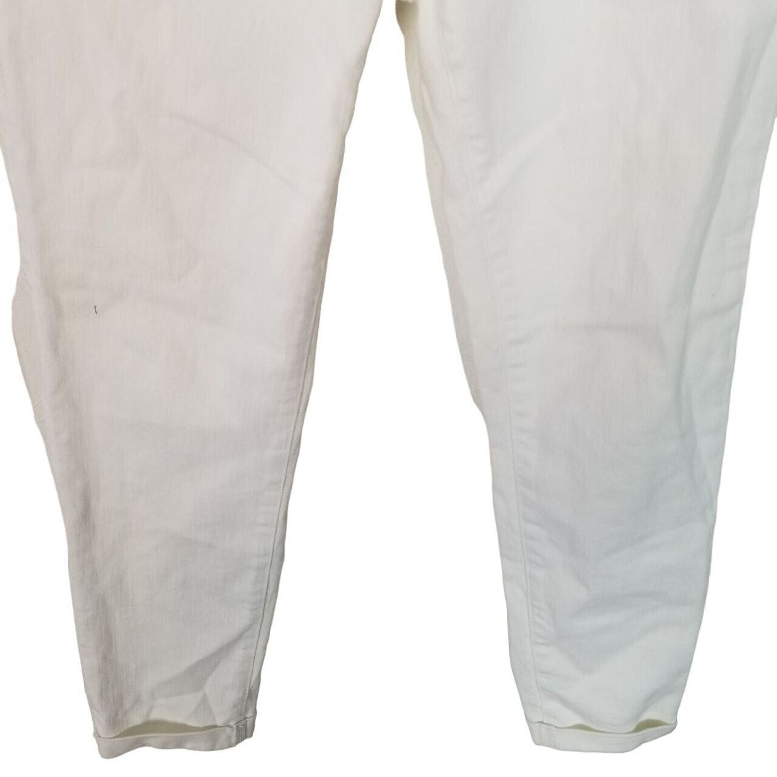 AG Adriano Goldschmied Adriano Goldschmied Womens White The Stilt Cigarette Roll Up Size 28" / US 6 / IT 42 - 3 Thumbnail
