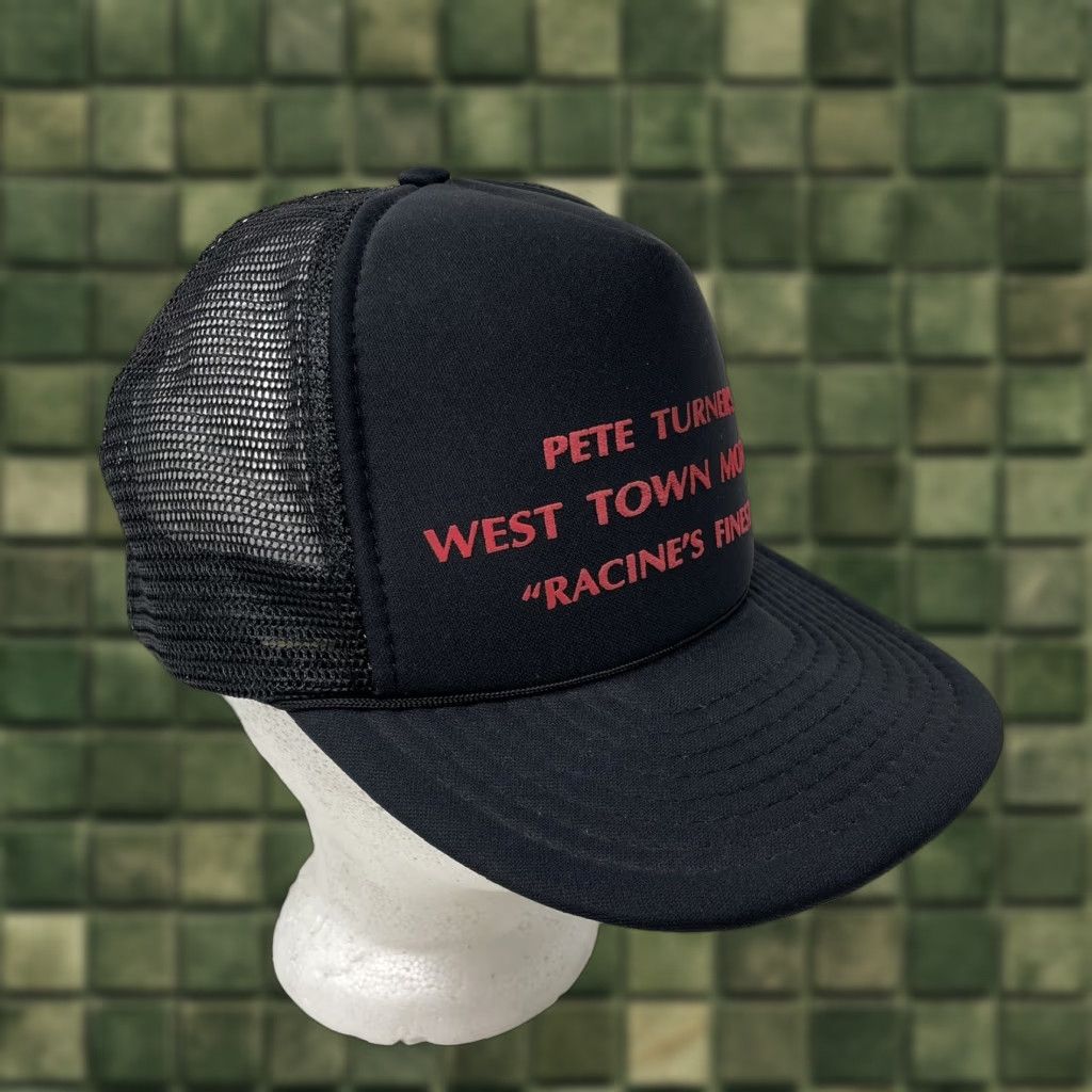 Vintage VINTAGE Pete Turners West Town Motors RACINE WISCONSIN Trucker Hat Snapback SD24 Men One Size Gray Hat Size ONE SIZE - 1 Thumbnail