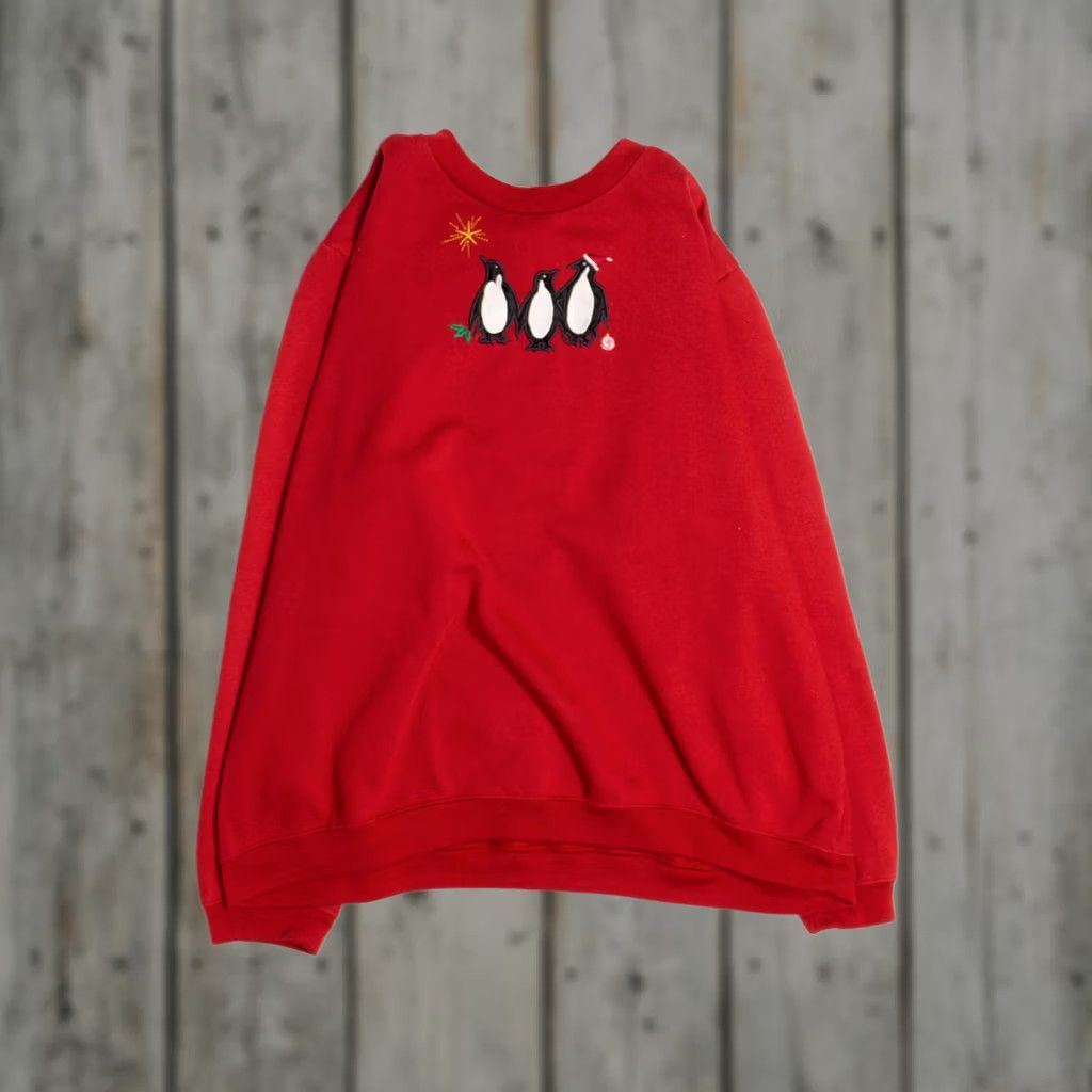 Blair VINTAGE Blair Red Ugly Christmas Sweatshirt 58864 Large Christmas Mens Womens Adults Ladies 1990s Size L / US 10 / IT 46 - 1 Thumbnail