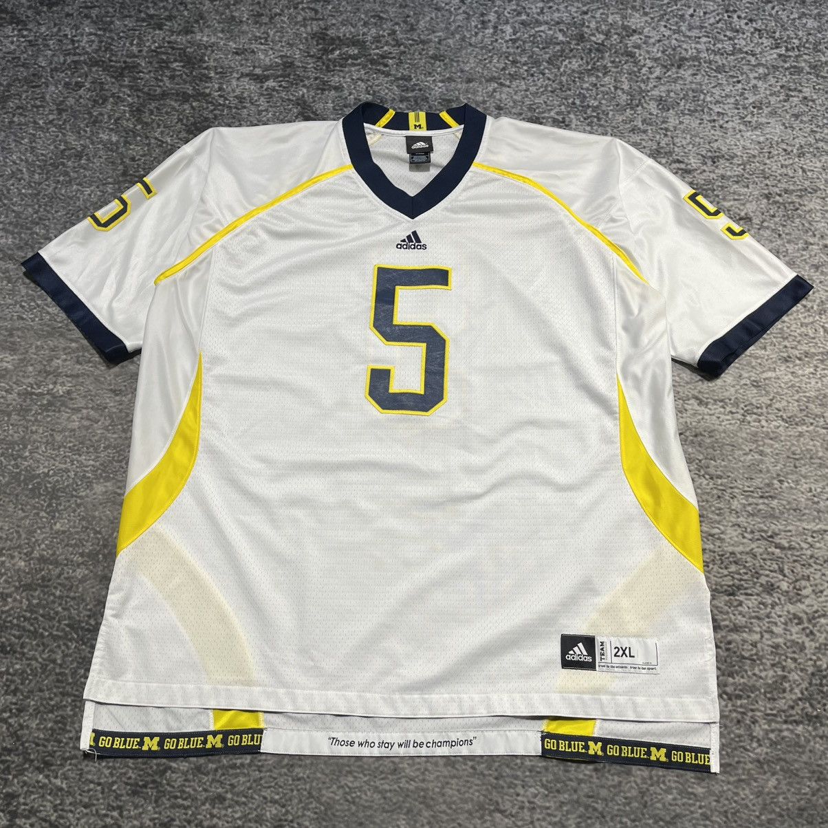 Adidas Vintage Michigan Wolverines #5 Adidas Jersey Large Size US XXL / EU 58 / 5 - 3 Thumbnail