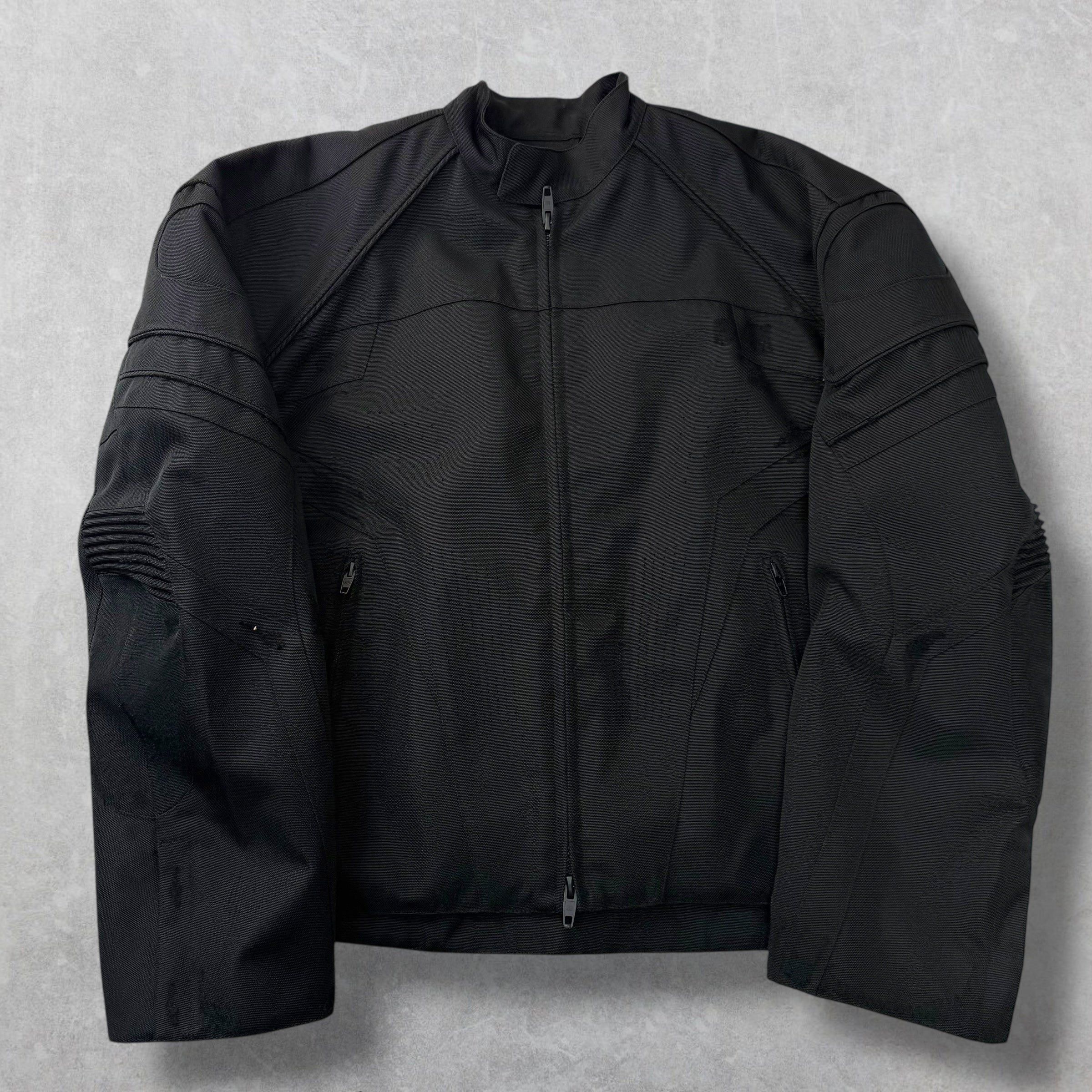 Balenciaga Distressed Canvas Unity Biker Jacket 2 (XL)