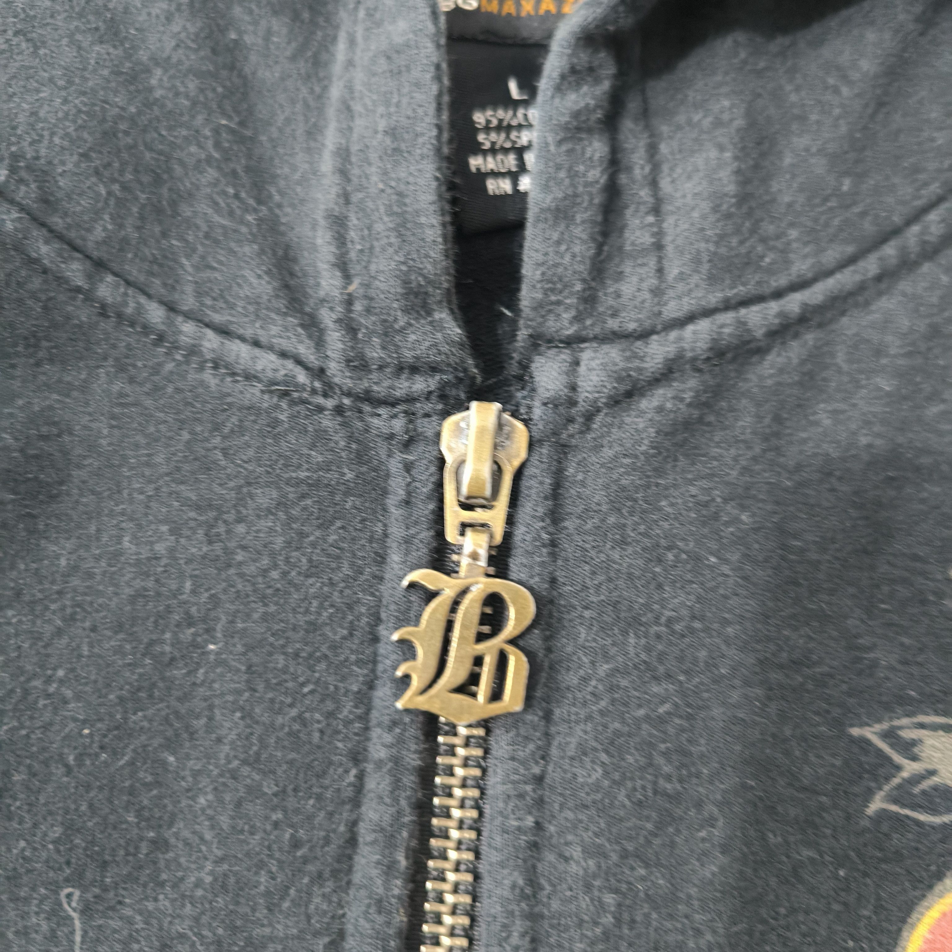 If Six Was Nine Faded hoodie gothic bcbgmaxazria + black longsleeve Size L / US 10 / IT 46 - 7 Thumbnail