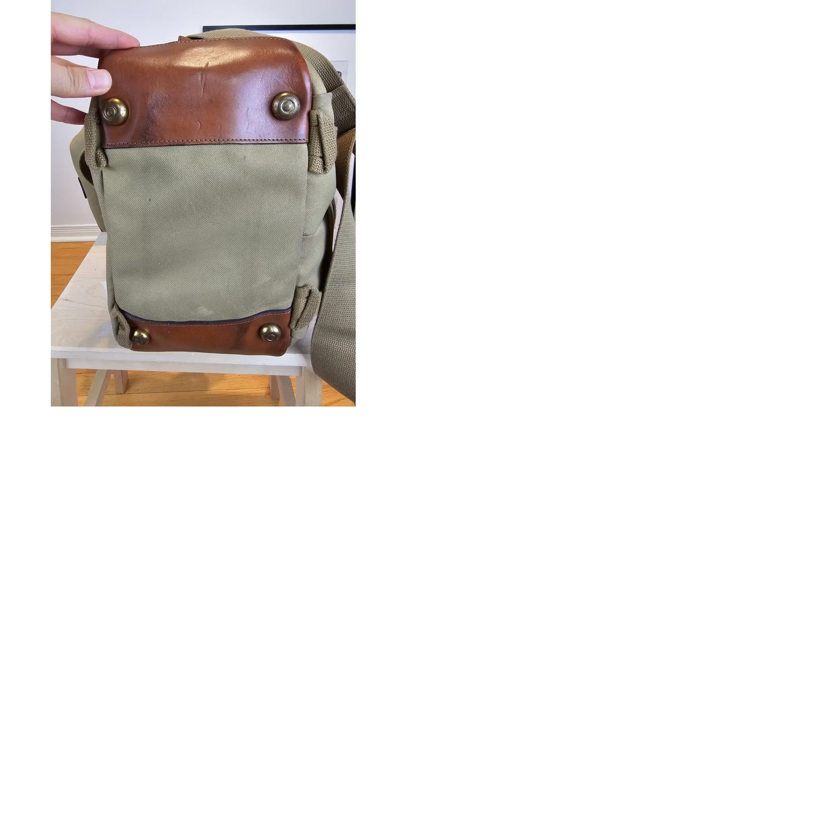 Vintage VINTAGE Billingham CAMERA Shoulder Bag CROSS BAG with Leather Trim - Beige Canvas Leather Size ONE SIZE - 11 Thumbnail