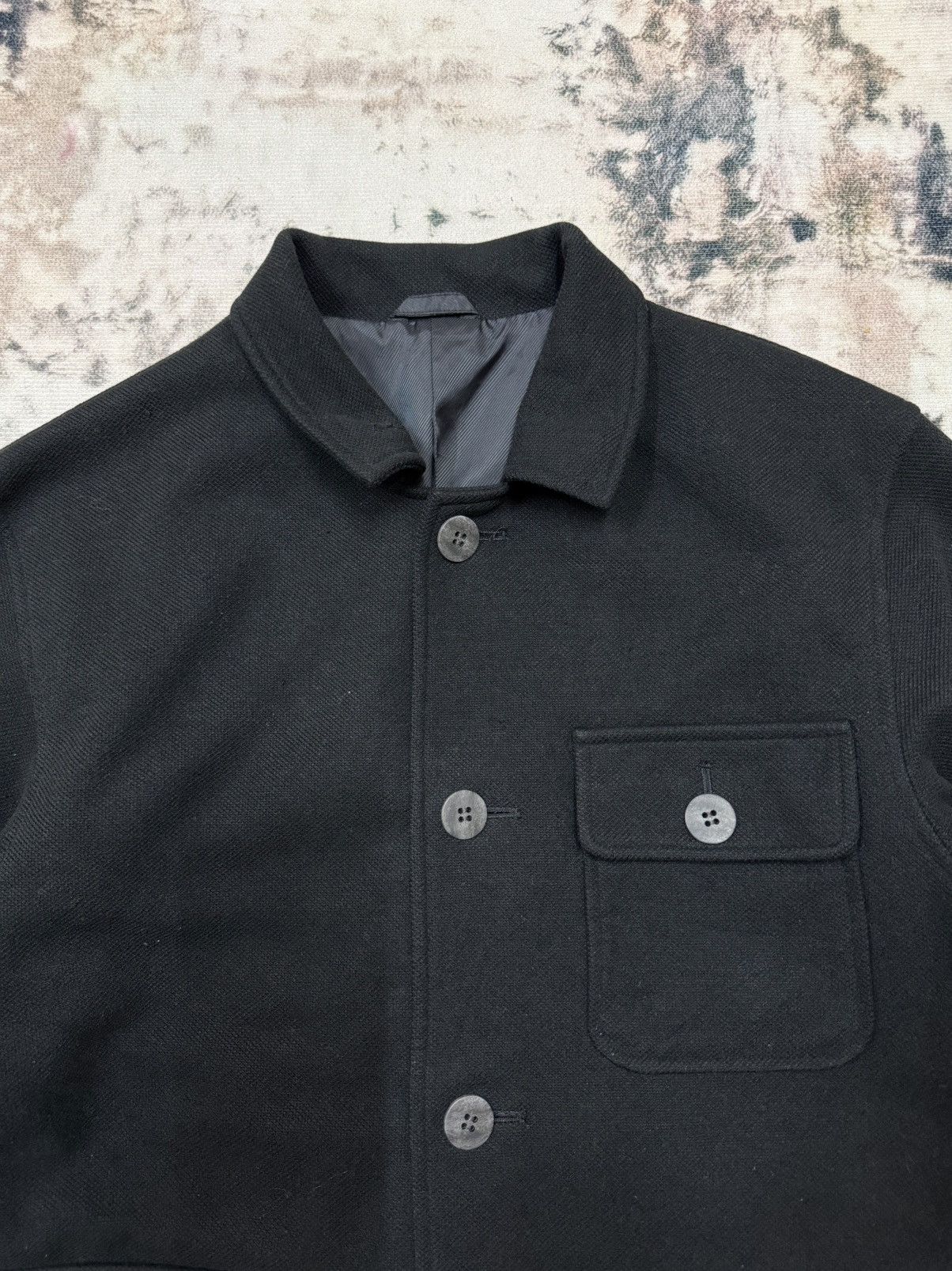 Japanese Brand Aburaysia mode pour homme wool button up jacket Size US M / EU 48-50 / 2 - 4 Thumbnail
