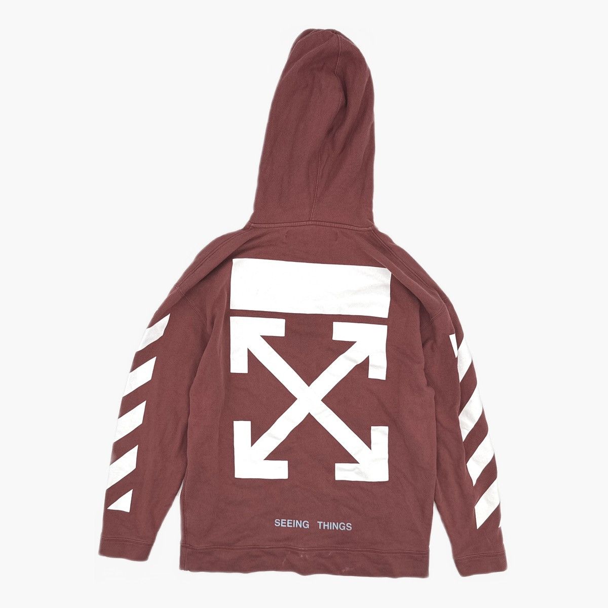 Off-White OFF-WHITE Diag Helvetica Over Hoodie Size US XS / EU 42 / 0 - 2 Thumbnail