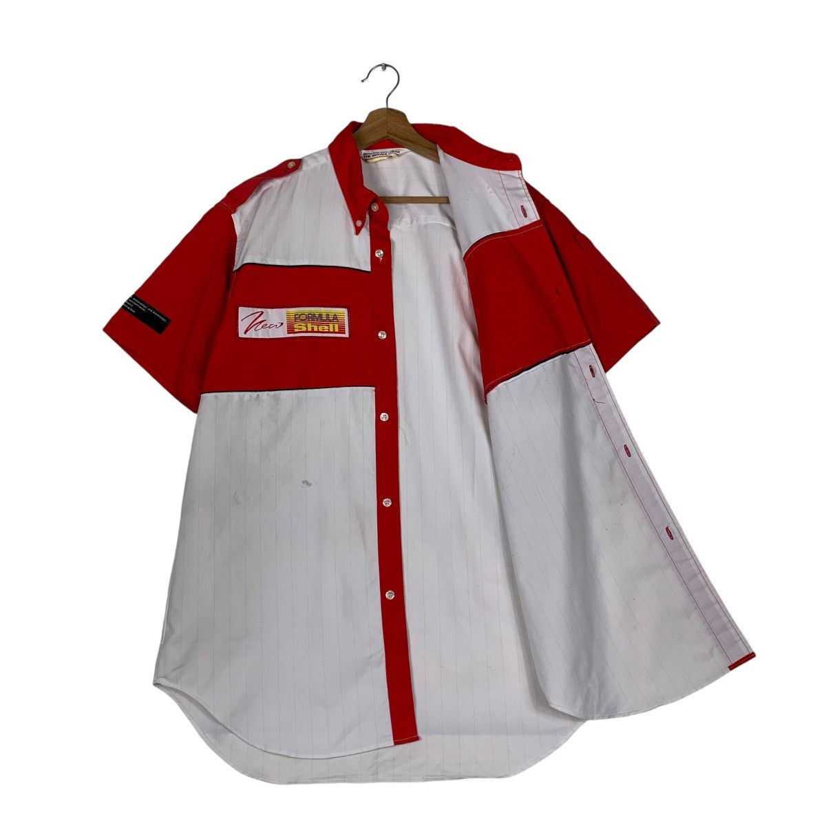 Formula 1 Vintage SHELL Work Shirt #1319-C59 Size US M / EU 48-50 / 2 - 9 Thumbnail