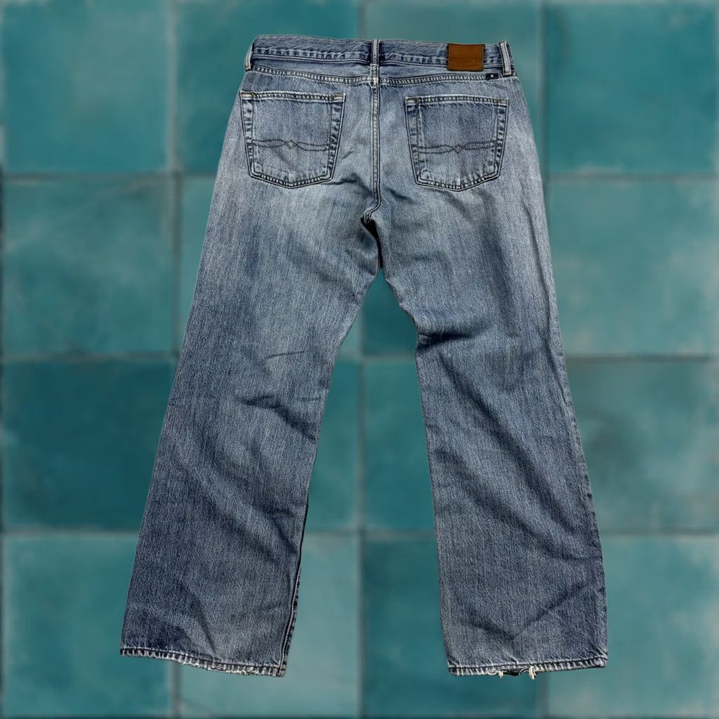 Lucky Brand Lucky Brand Jeans 34x30 363 Straight Regular Men Blue Medium Wash Vintage Style Stretch Denim Pocket Logo 5-Pocket USA 90s Mens Size US 34 / EU 50 - 1 Thumbnail