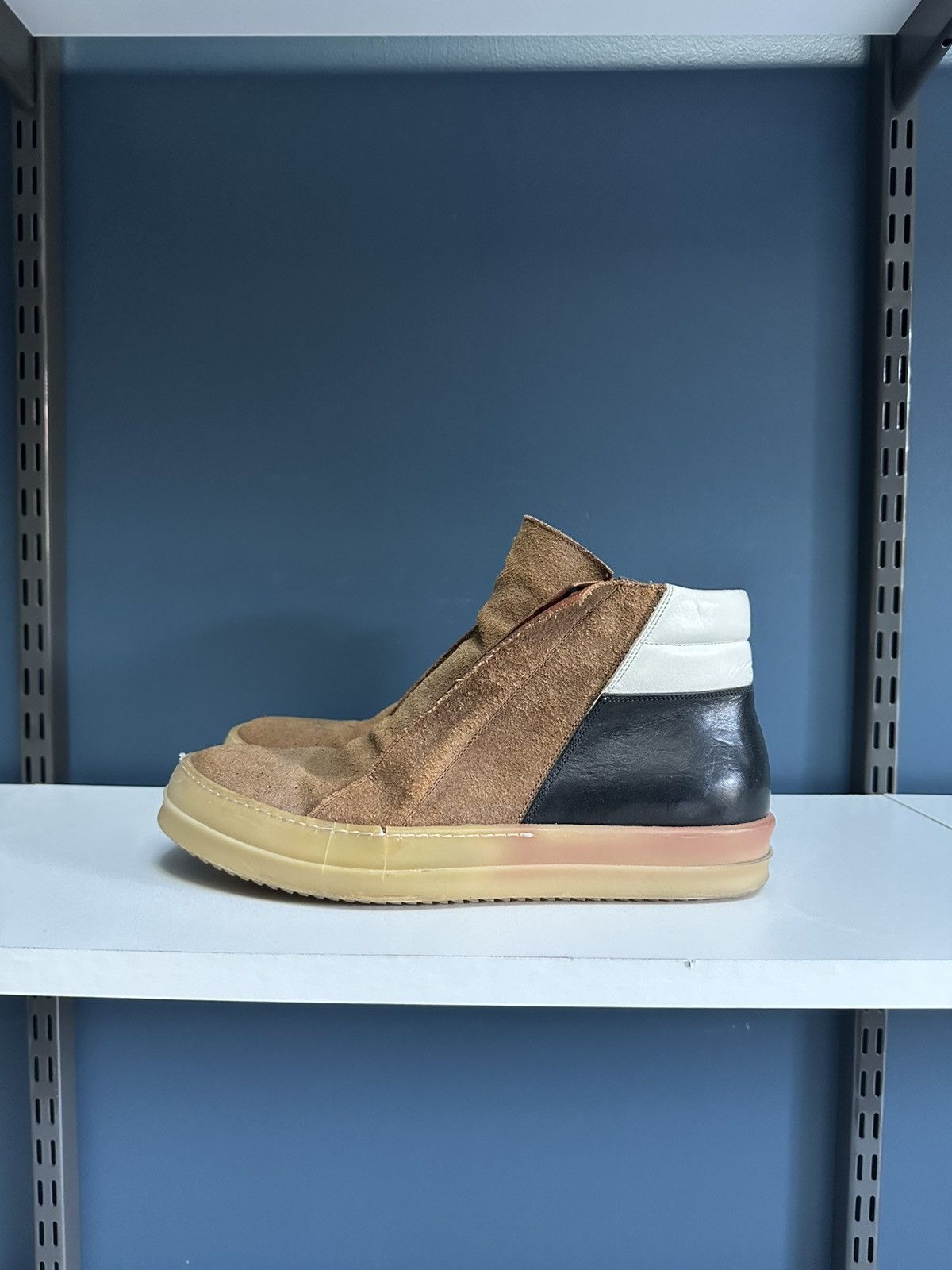 Pre-owned Rick Owens . Island Dunks. 44/11 Shoes In Brown