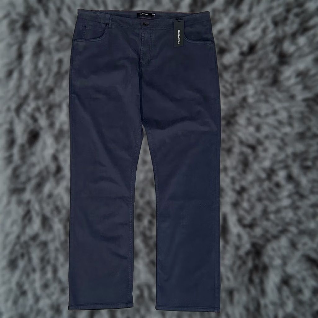 BUGATCHI Bugatchi Chino Pants Midnight Blue Bugatchi Loden Modal Blend 42x34 Mens Regular 42 Inseam 34 Size US 42 / EU 58 - 1 Thumbnail