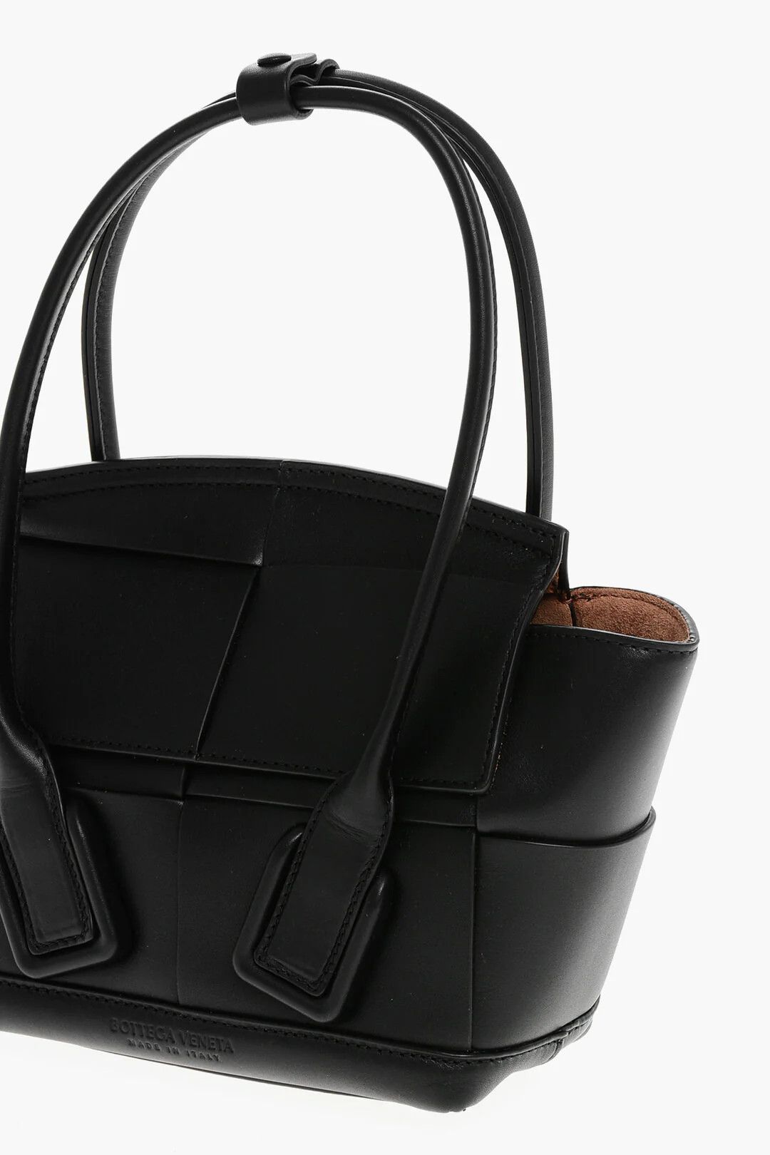 Bottega Veneta og1mm0426 Size: OS / Leather Top-Handle Bag in Black Size ONE SIZE - 3 Thumbnail