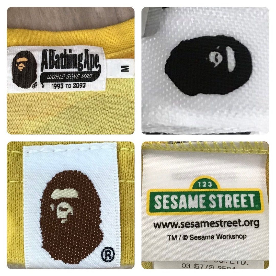 Bape BAPE × SESAME STREET Milo T-shirt ABC camo yellow APE Size US M / EU 48-50 / 2 - 6 Thumbnail