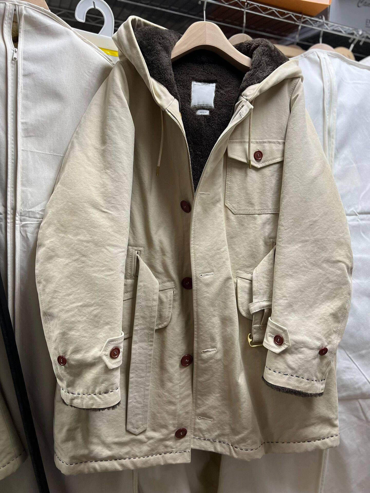 Visvim VISVIM Admiral Parka IT in Ivory Size US S / EU 44-46 / 1 - 1 Thumbnail
