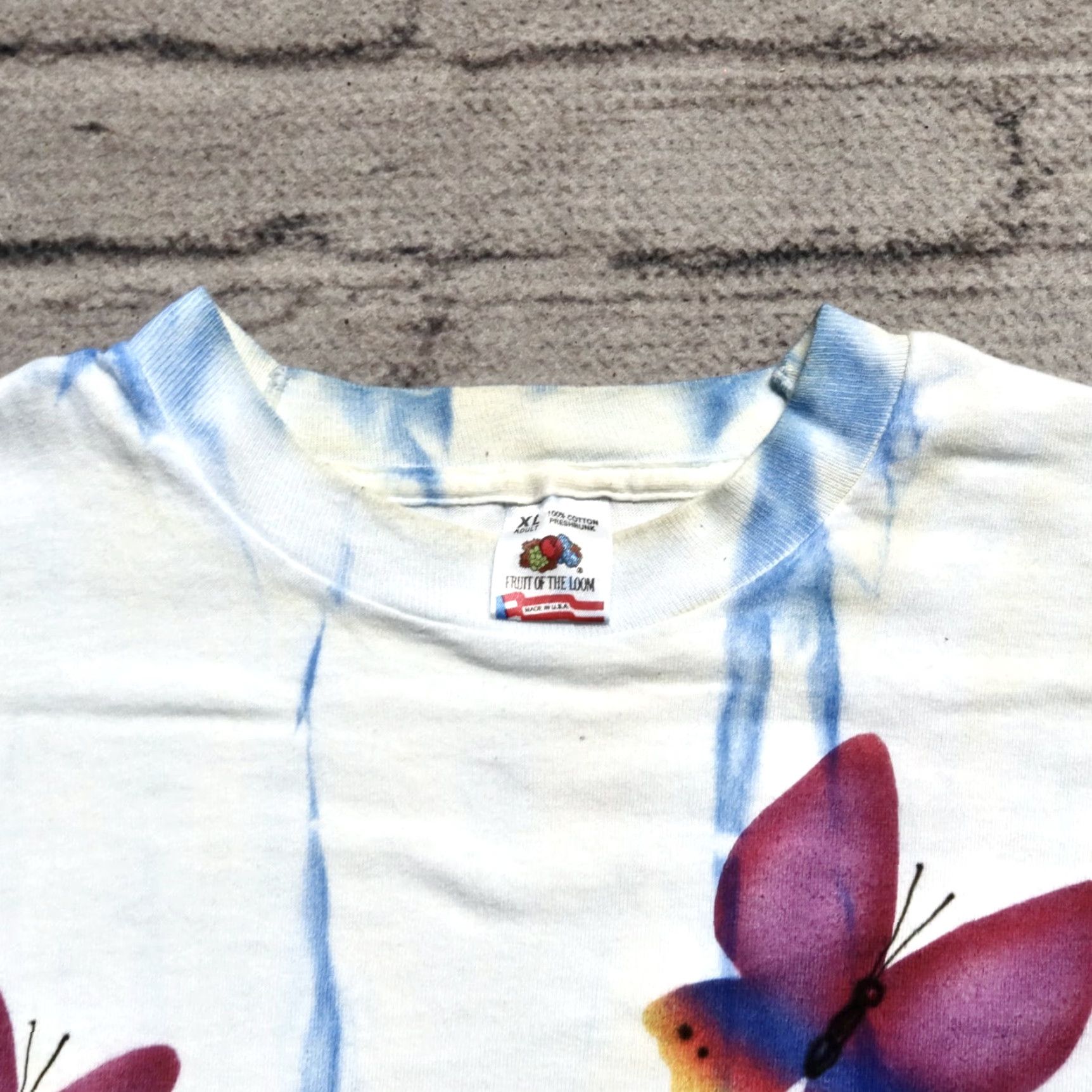 Fruit Of The Loom Vintage Samson & Delilah Tie Dye Mushroom Shirt XL Tie Dye Men Shirt 90s Mushroom” Size US XL / EU 56 / 4 - 7 Thumbnail