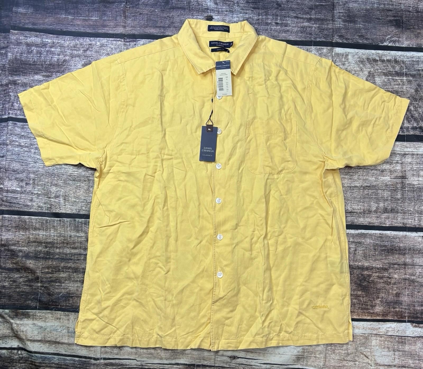 Daniel Cremieux Daniel Cremieux Shirt Mens XL Silk Linen Classic Fit $72 Size US XL / EU 56 / 4 - 1 Thumbnail
