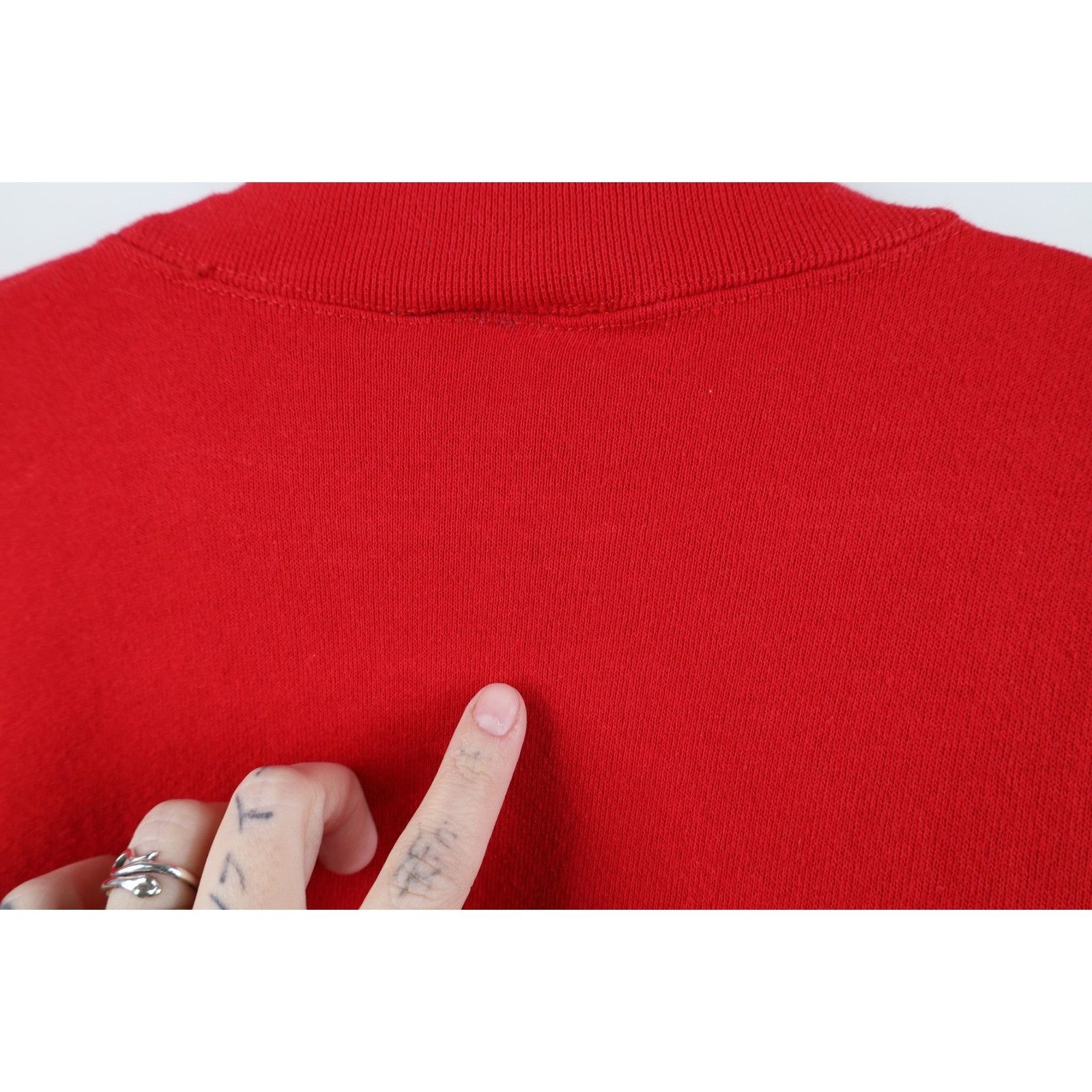 Vintage Vintage 90s Streetwear Faded Christmas Snowman Sweatshirt Size L / US 10 / IT 46 - 8 Thumbnail