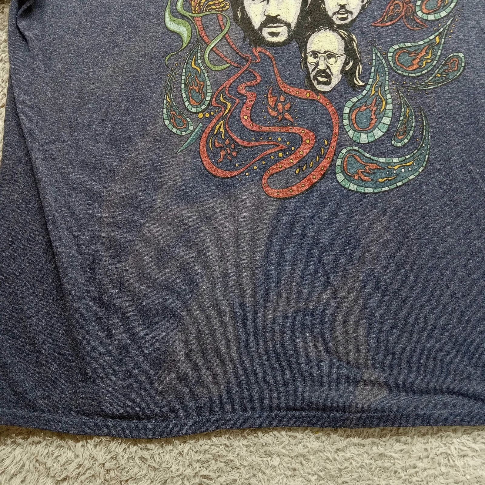 & Other Stories Derek & The Dominos T-Shirt 3XL Men's Rock Tee 70s Band Blue Size US L / EU 52-54 / 3 - 4 Thumbnail