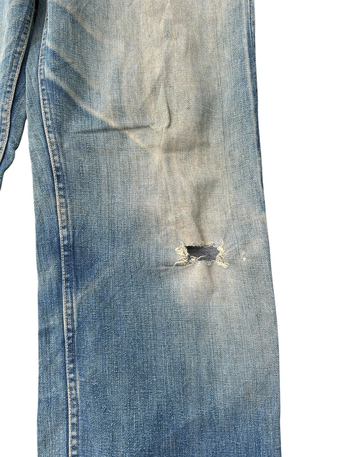 Kapital × Vintage × Wrangler VINTAGE WRANGLER BLUE BELL SELVEDGE DISTRESSED RUSTY DENIM Size US 30 / EU 46 - 10 Thumbnail