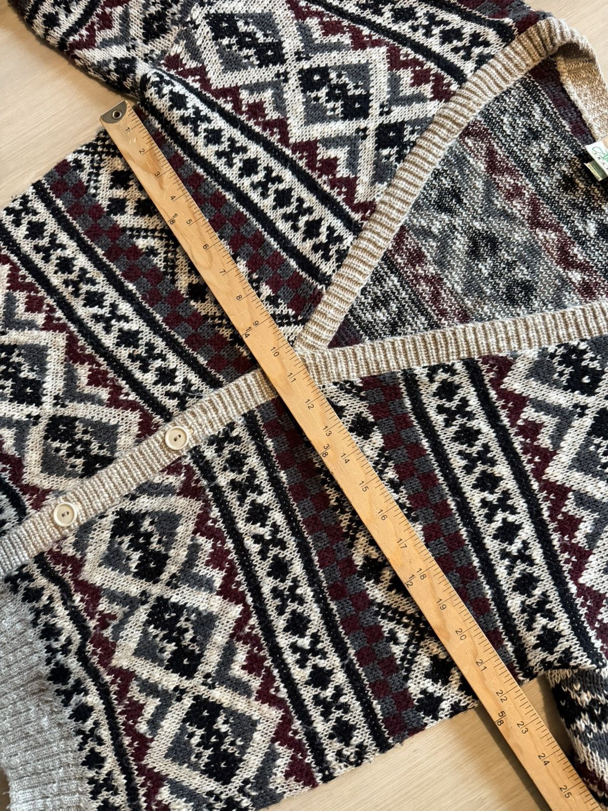 Vintage Vintage 90s Ash Creek Trading Knit Grandpa Cardigan USA Sz L Size US L / EU 52-54 / 3 - 4 Thumbnail