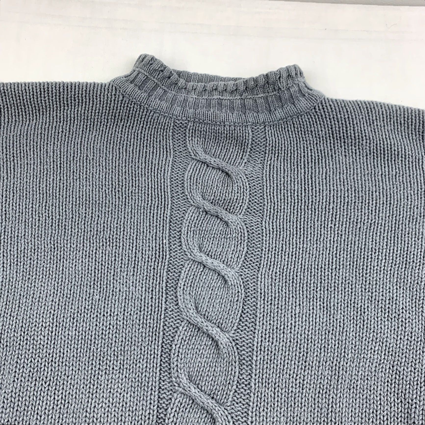 Vintage VINTAGE Emporio Gitano Sweater Male XL Gray Knit Pullover 80s 90s US Texture 90s Mens Pullover Knit Crew Neck Sweatshirt Size US XL / EU 56 / 4 - 2 Thumbnail