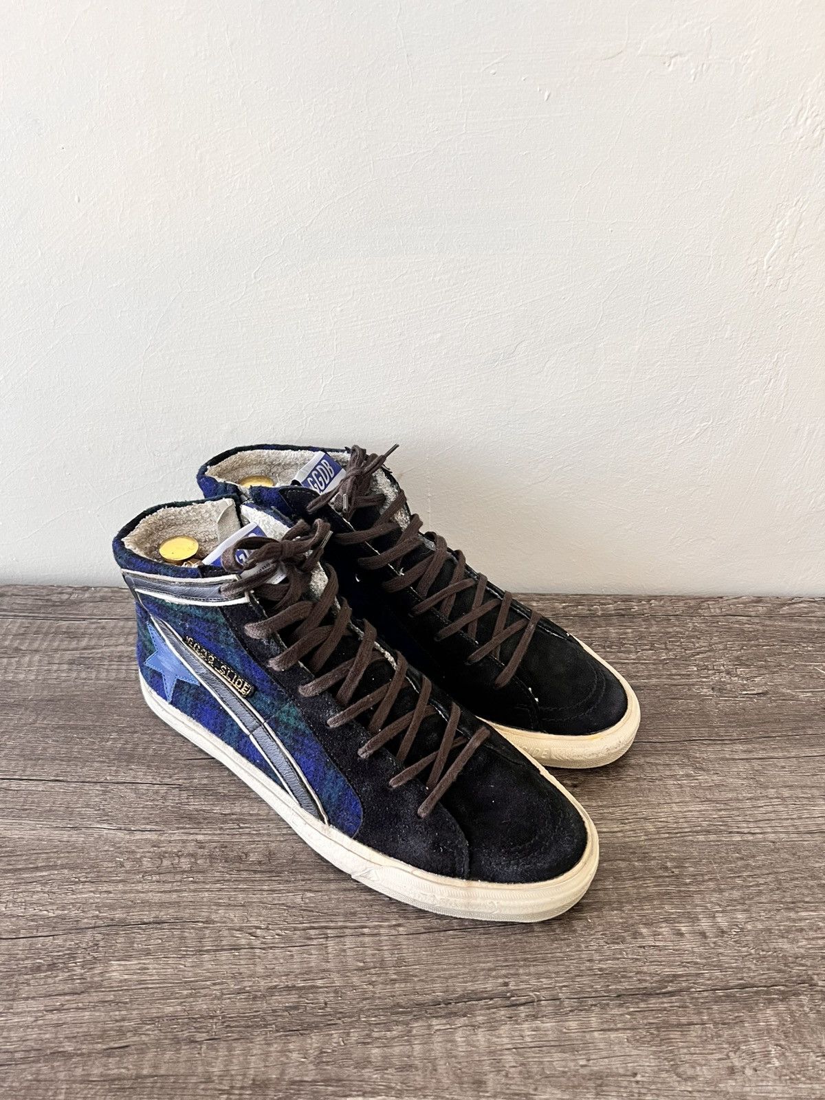 Golden Goose GOLDEN GOOSE SLIDE HIGHTOP SNEAKERS Size US 10 / EU 43 - 6 Thumbnail