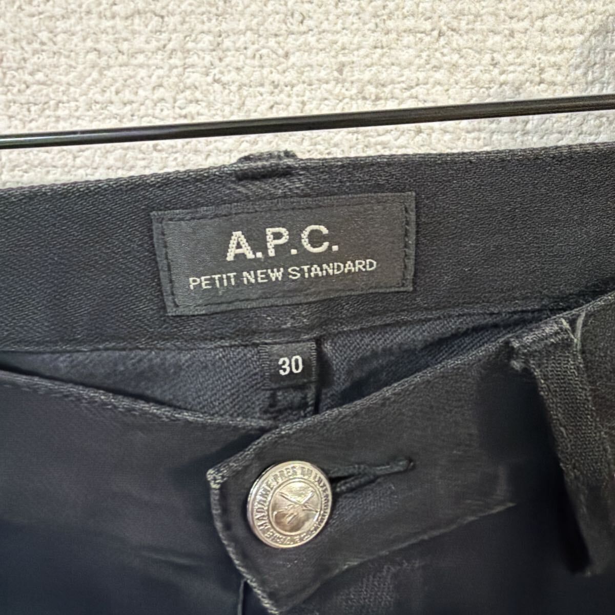 A.P.C. A.P.C. Petit New Standard Black Denim Jeans Slim Raw Size US 30 / EU 46 - 3 Thumbnail