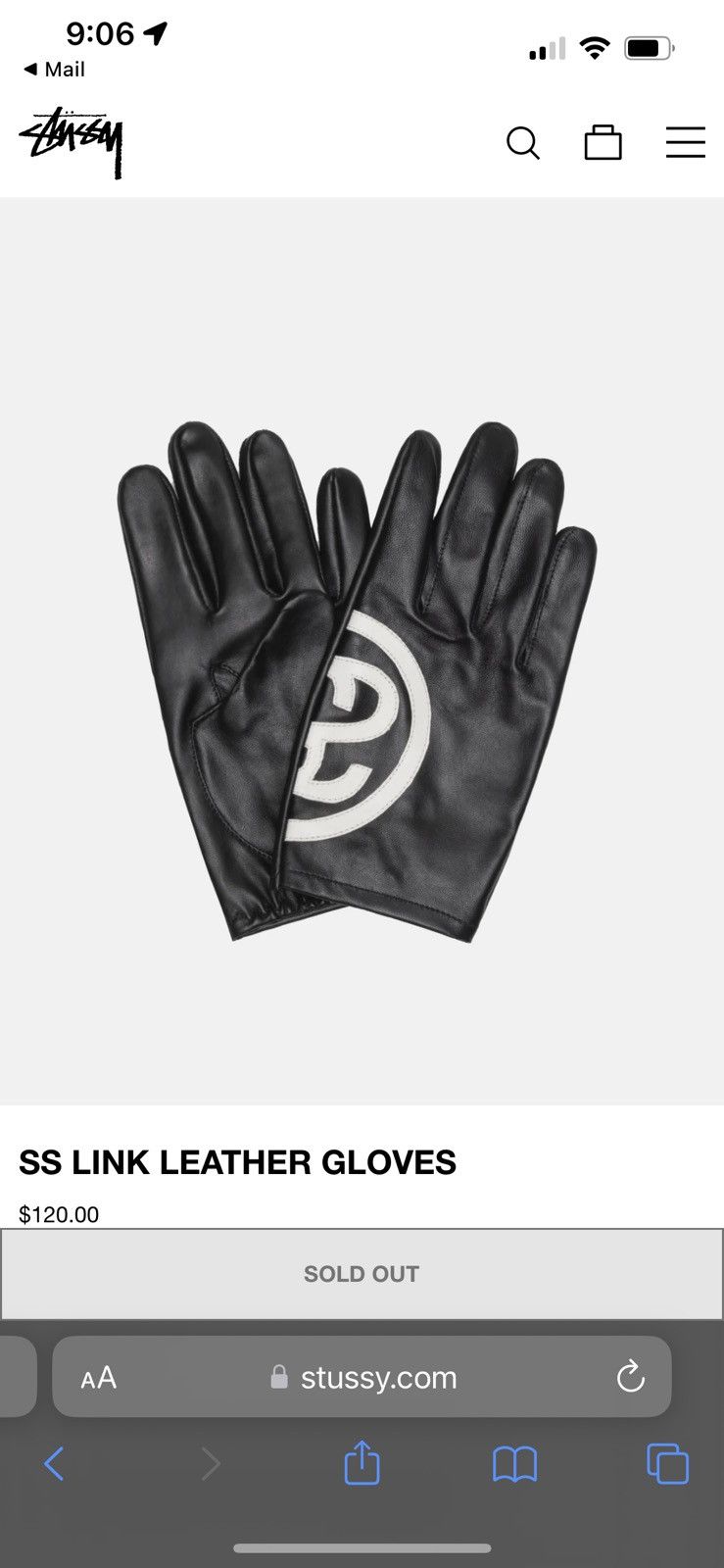 Stussy SS LINK LEATHER GLOVES ステューシー 日本特販 - fin-all.net