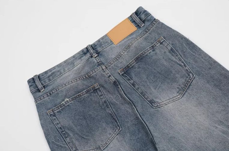 Vintage Men's oversize vintage loose washed distressed jeans Size US 32 / EU 48 - 6 Thumbnail