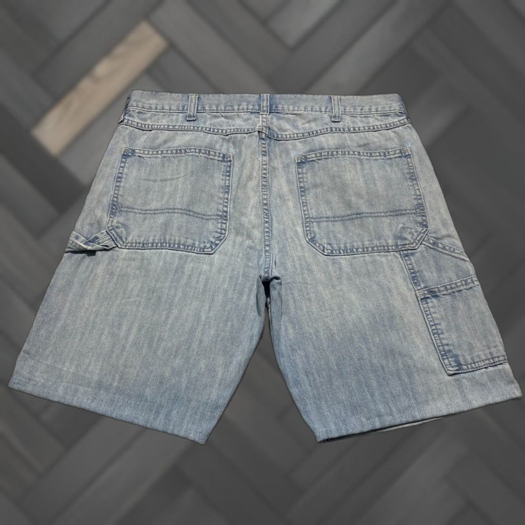 Old Navy VINTAGE Old Navy Carpenter Jean Shorts Mens 36×10 Blue Denim Cargo Pockets Casual United States? Size US 36 / EU 52 - 1 Thumbnail
