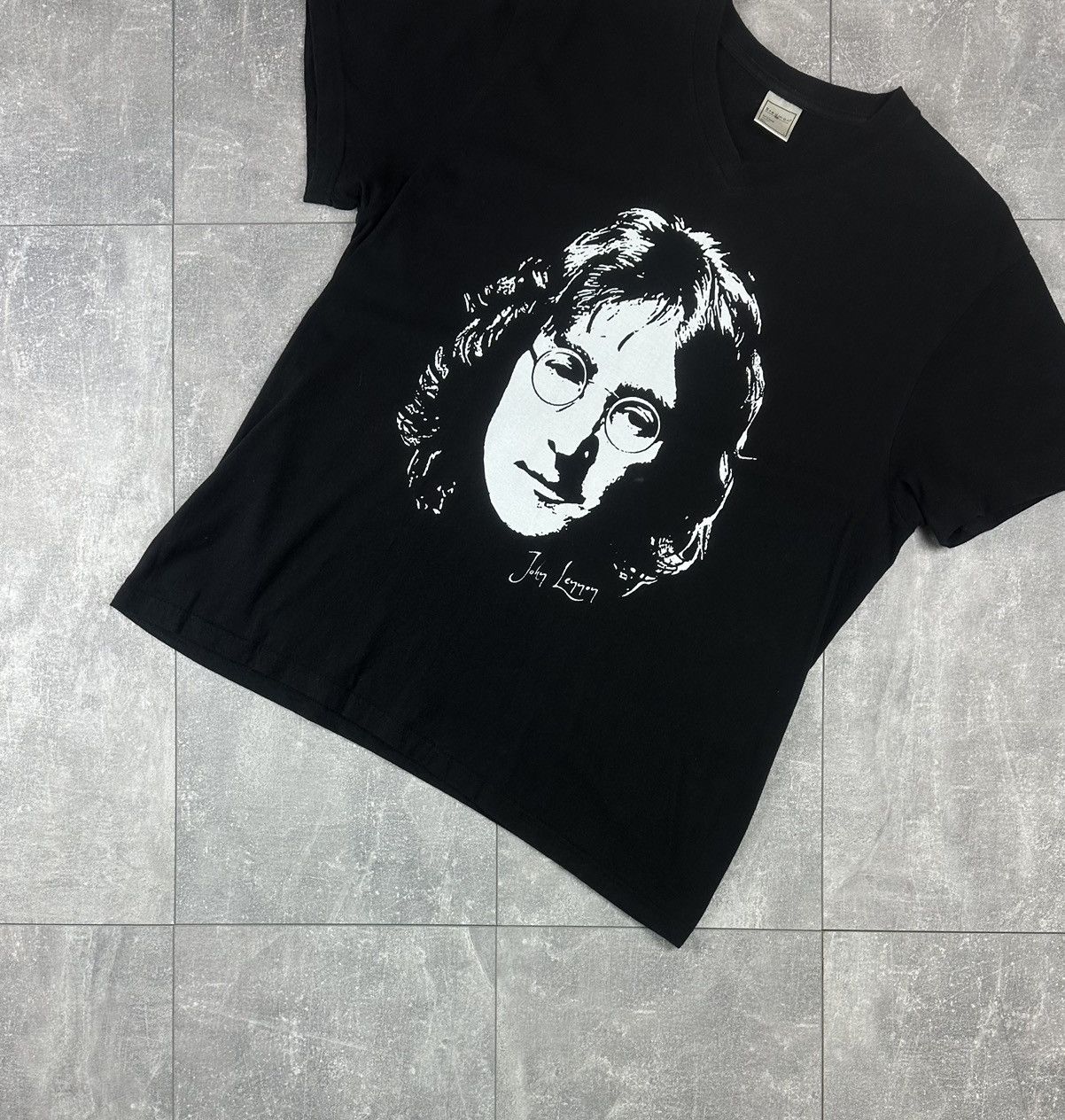 Other John Lennon Band Rock Vintage Overprint V-Neck Logo T-Shirt Size US L / EU 52-54 / 3 - 2 Thumbnail