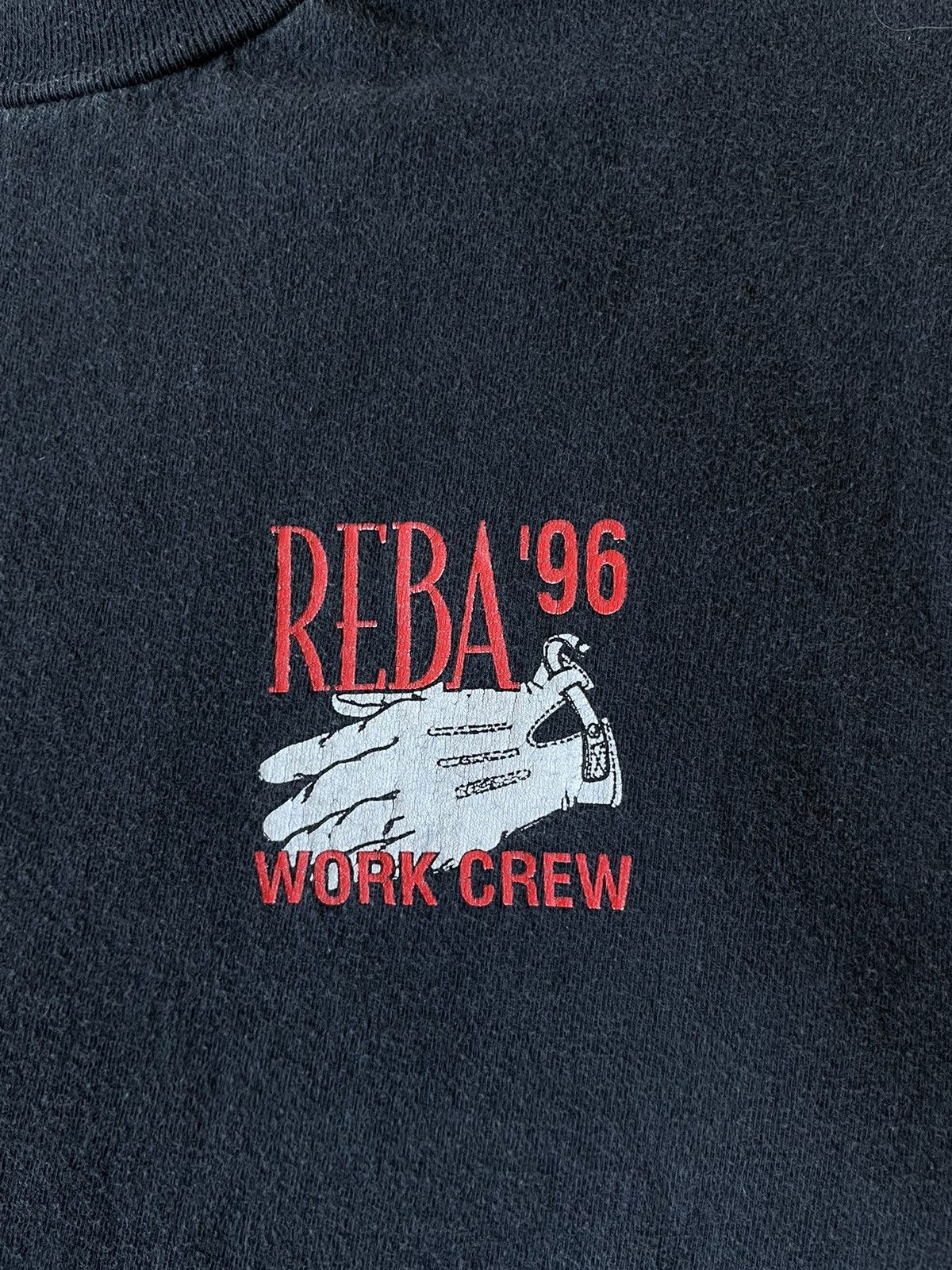 Band Tees Vintage 1996 Reba Work Crew Tour tee Size US XL / EU 56 / 4 - 7 Thumbnail