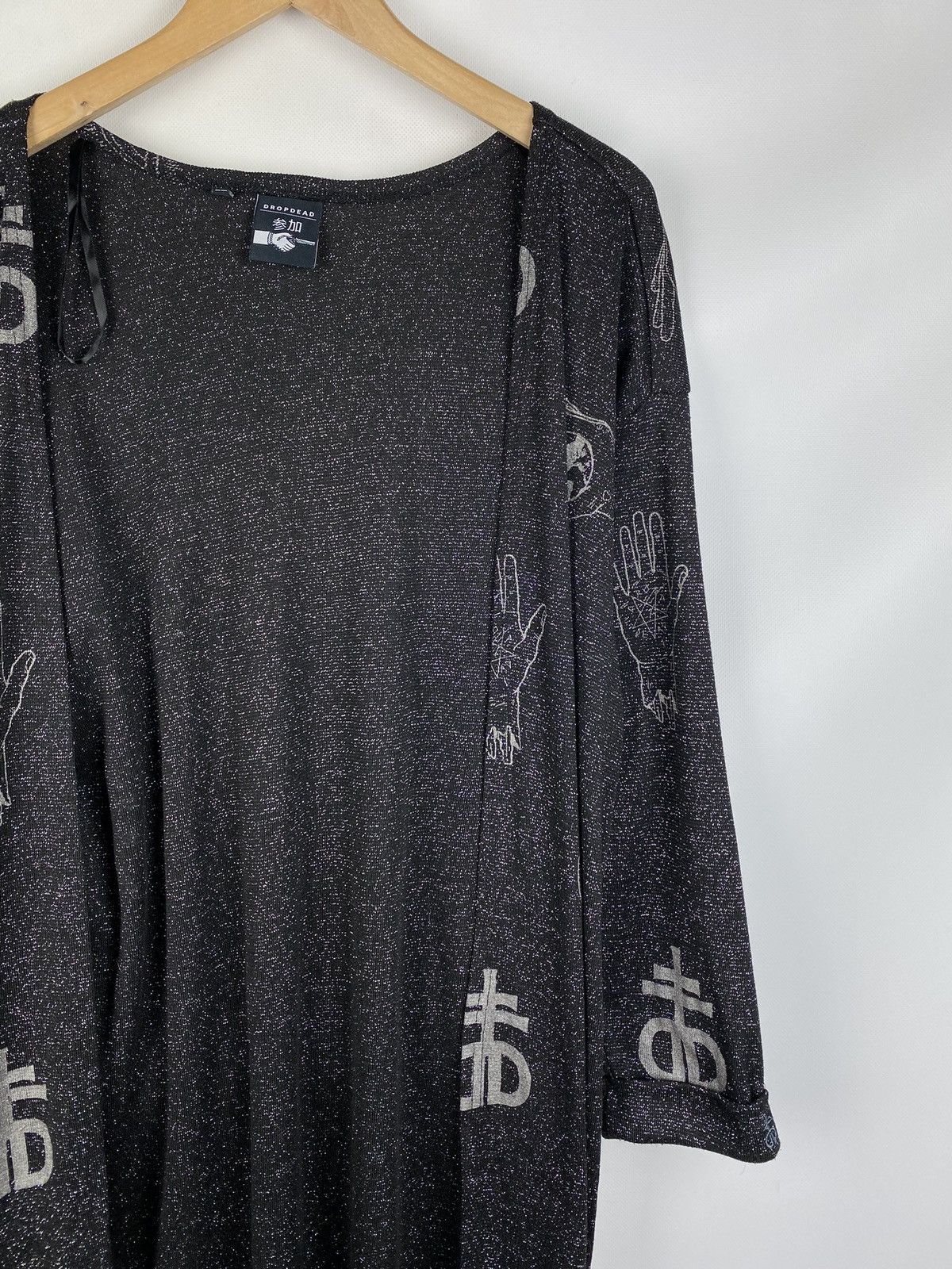 Drop Dead Drop Dead ladies gothic open front cardigan sweater size 12 Size XL / US 12-14 / IT 48-50 - 5 Thumbnail