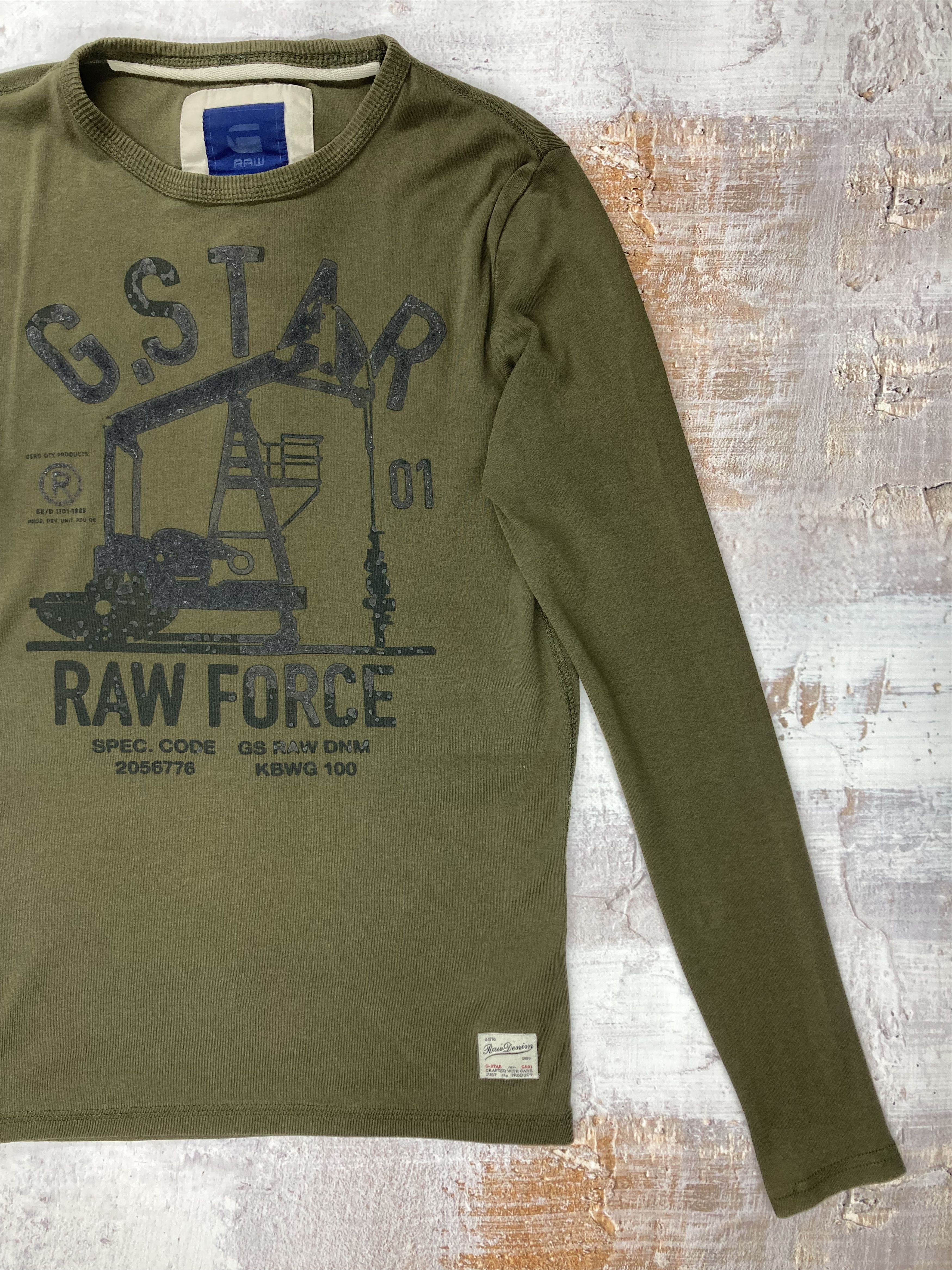 G-Star Vintage Long Sleeve T-Shirt G Star Raw Men’s Size S Size US S / EU 44-46 / 1 - 3 Thumbnail