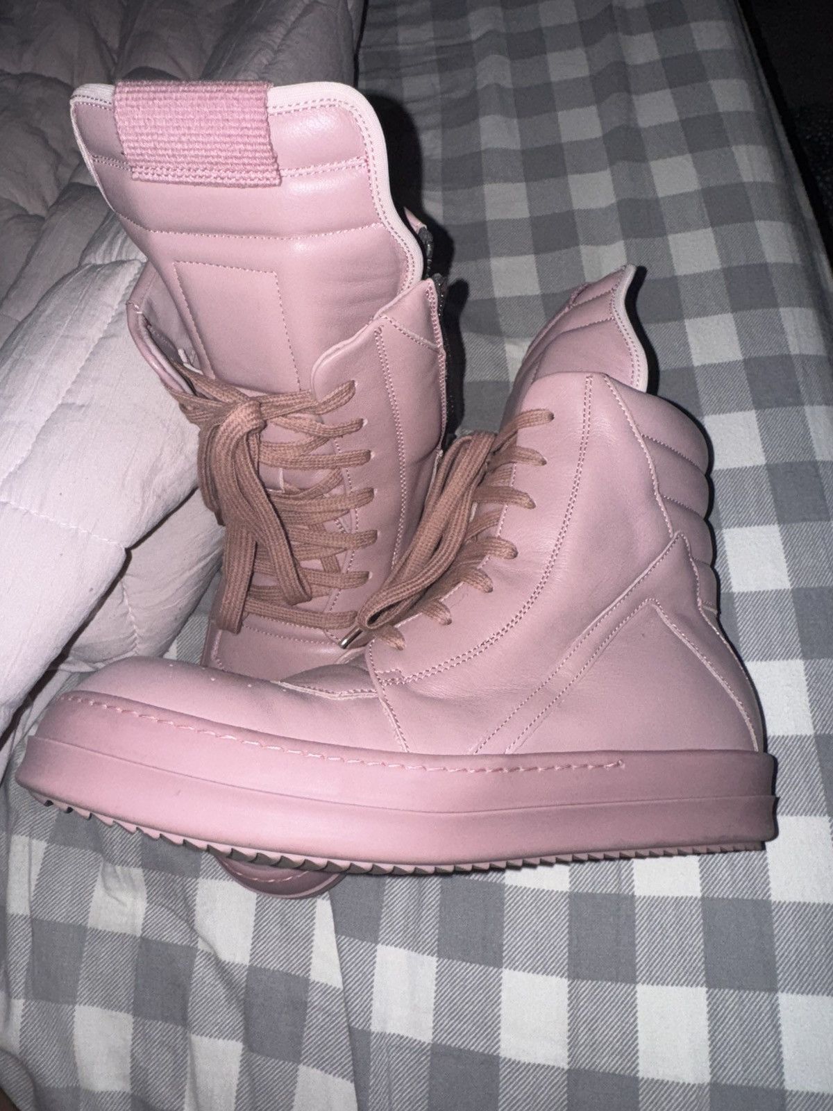 Rick Owens Pink dusty Geobasket Size US 8.5 / EU 41-42 - 1 Thumbnail