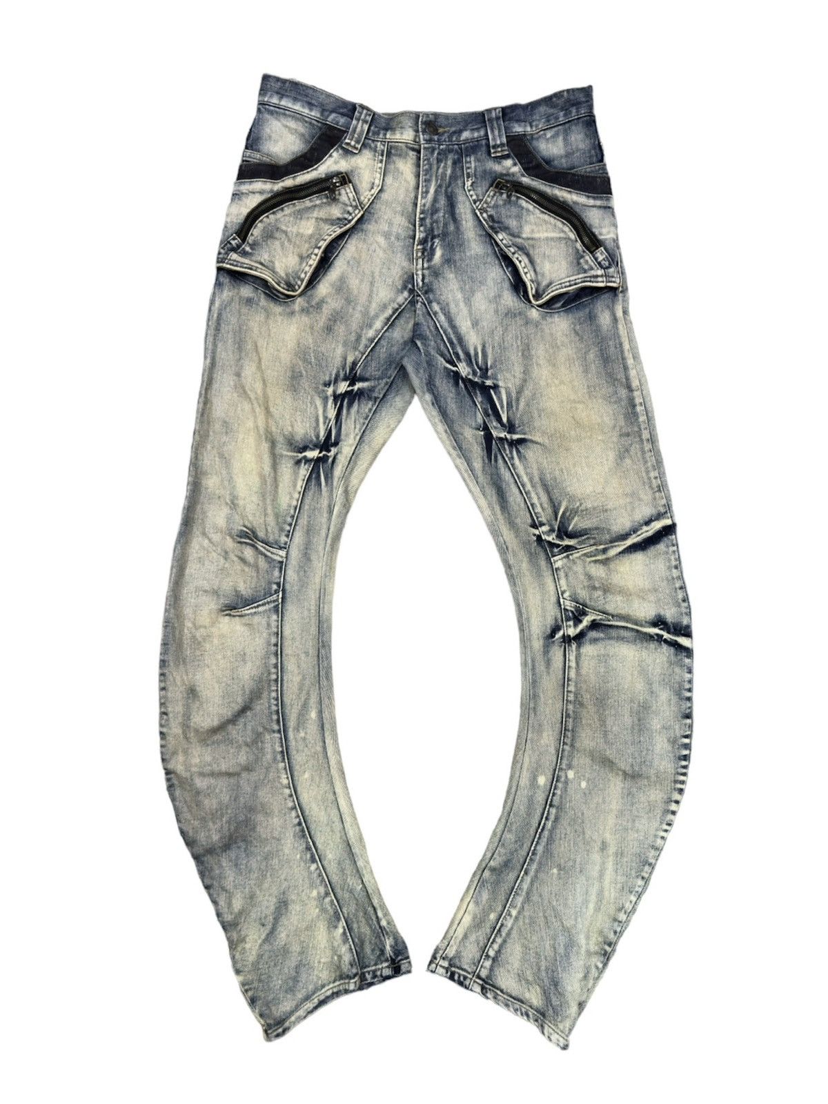 image of Kmrii x Le Grande Bleu L G B Ppfm Curve Denim Jeans Pants, Men's (Size 32)